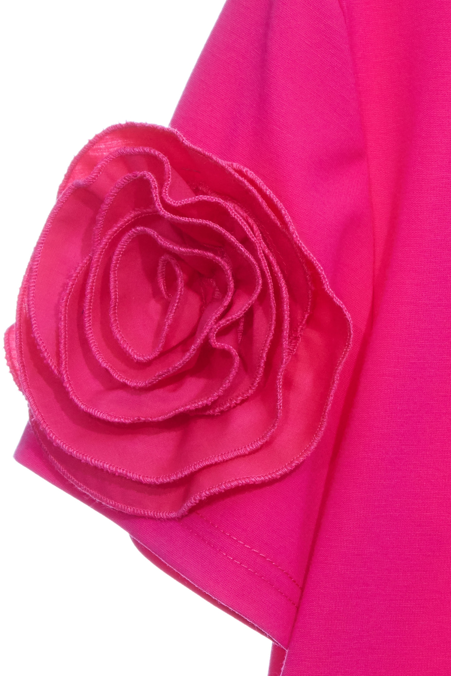 Floral Sleeve Detail TeeFloral Sleeve Detail Tee,T-shirts,Tops,Season (SS) Look,pearl,Mesh fabric