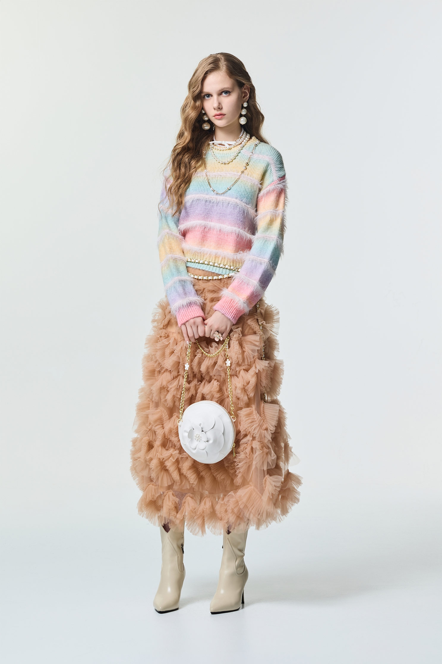 Multi Colour Gradient Knit TopMulti Colour Gradient Knit Top,Tops,Season (SS) Look,Knitted,Knitted tops