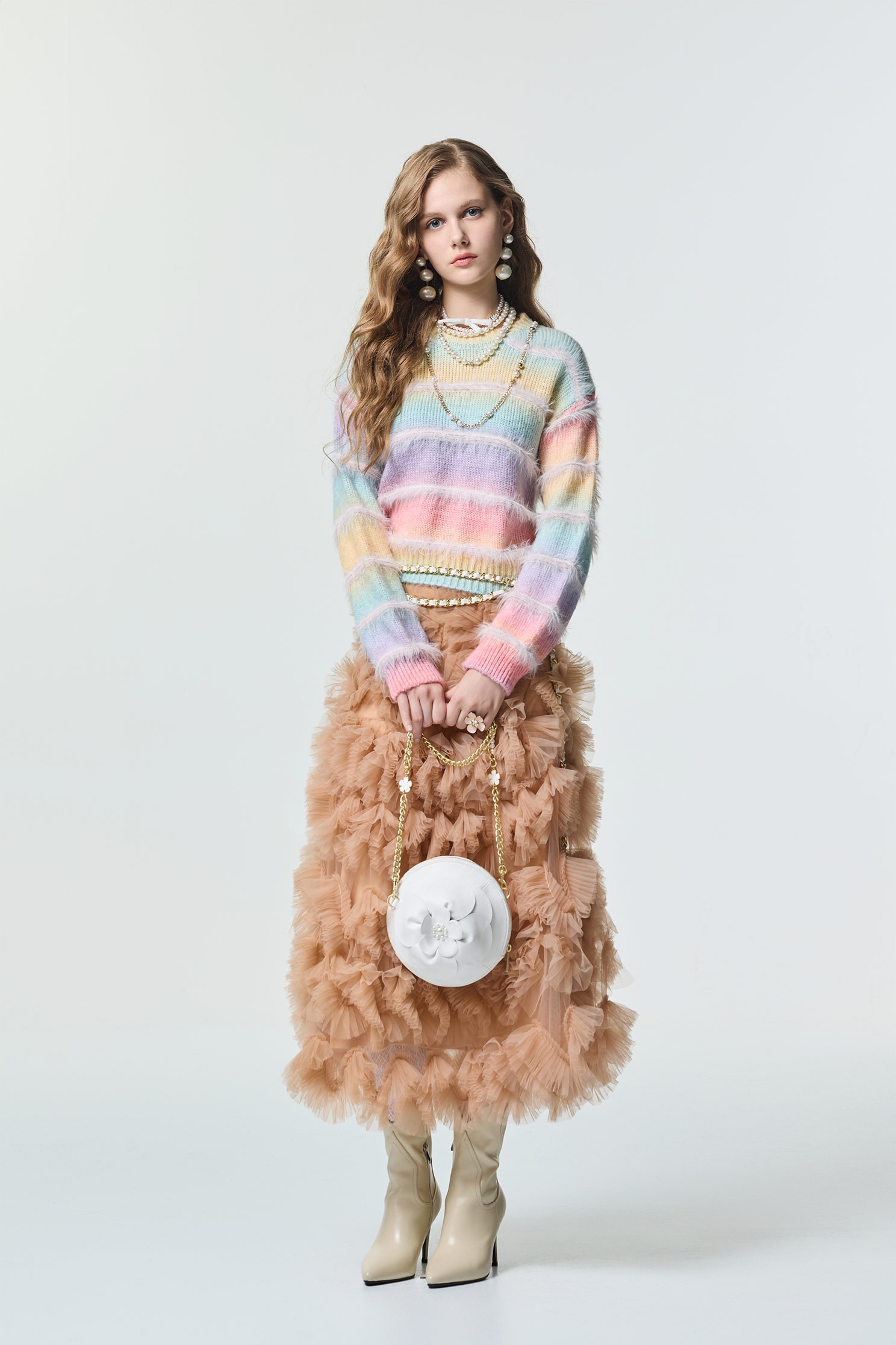 Multi Colour Gradient Knit TopMulti Colour Gradient Knit Top,Tops,Season (SS) Look,Knitted,Knitted tops