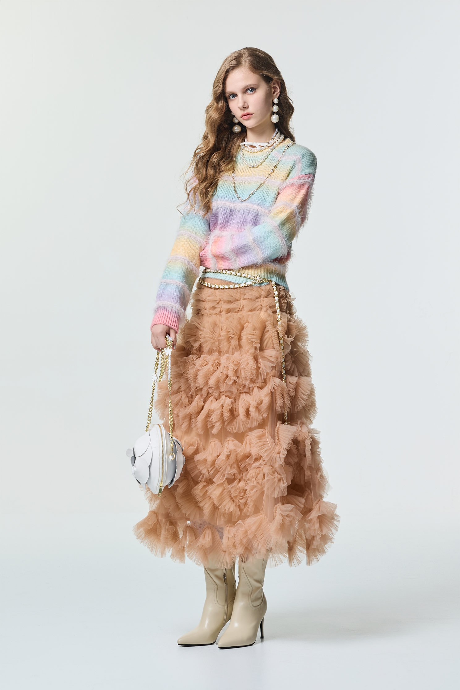 Multi Colour Gradient Knit TopMulti Colour Gradient Knit Top,Tops,Season (SS) Look,Knitted,Knitted tops