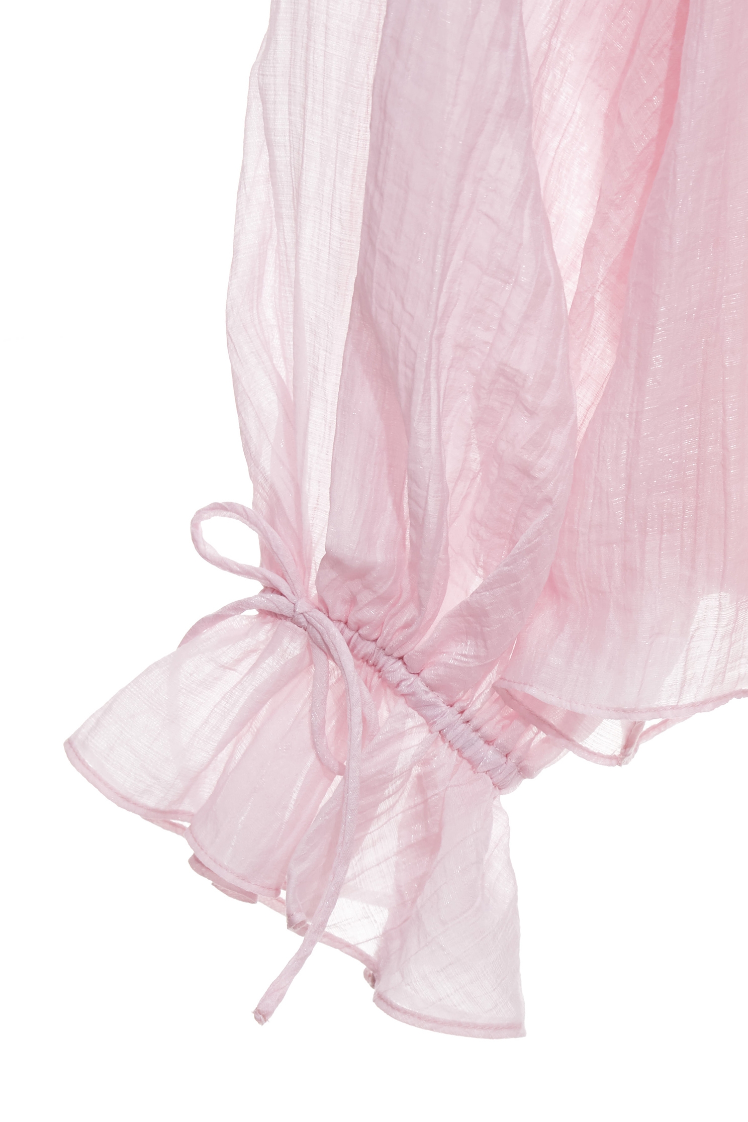 Flounce Neckline Pink TopFlounce Neckline Pink Top,Tops,Season (SS) Look