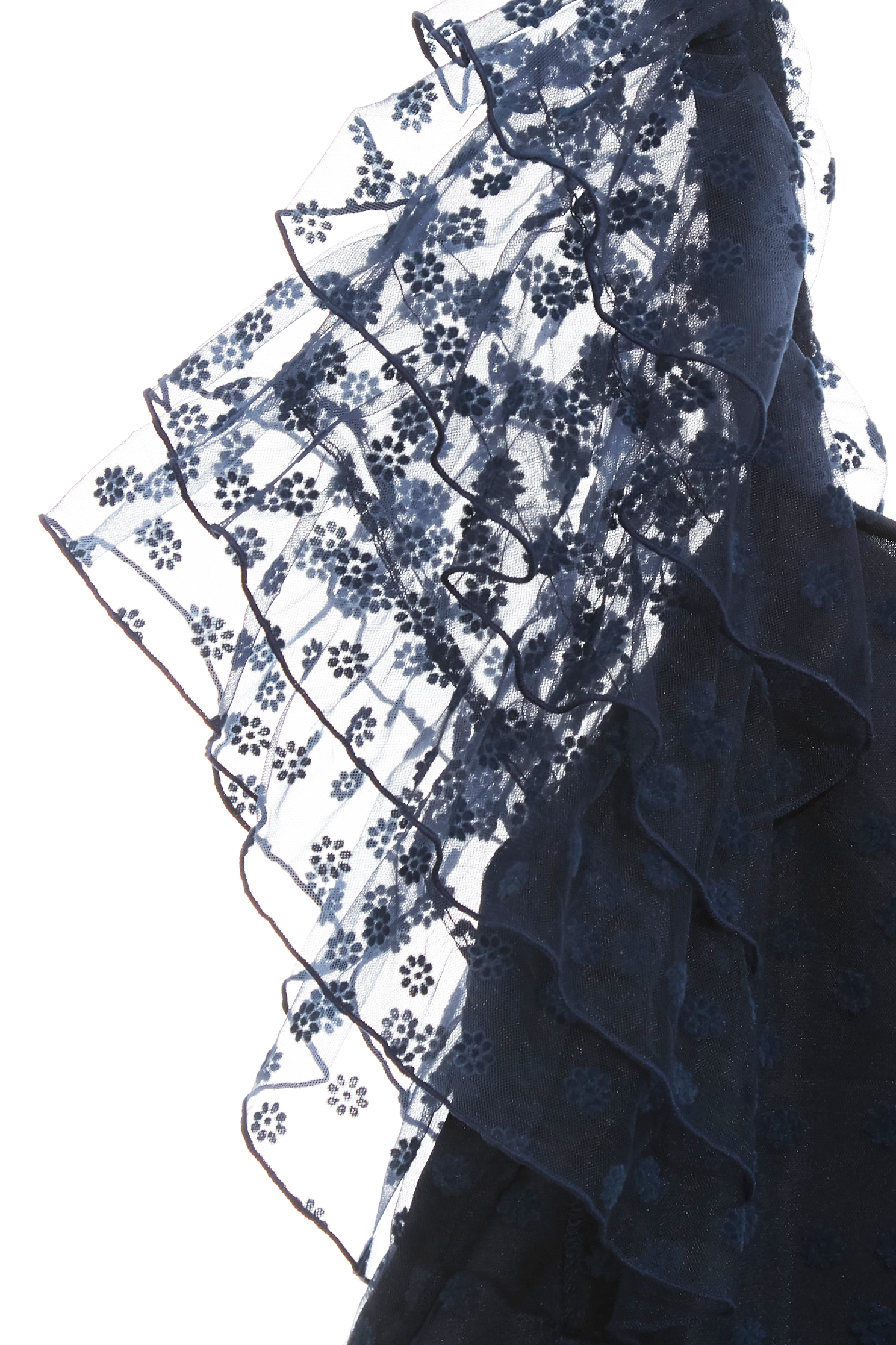 Layered Ruffle Sleeve Navy TopLayered Ruffle Sleeve Navy Top,Tops,Season (SS) Look