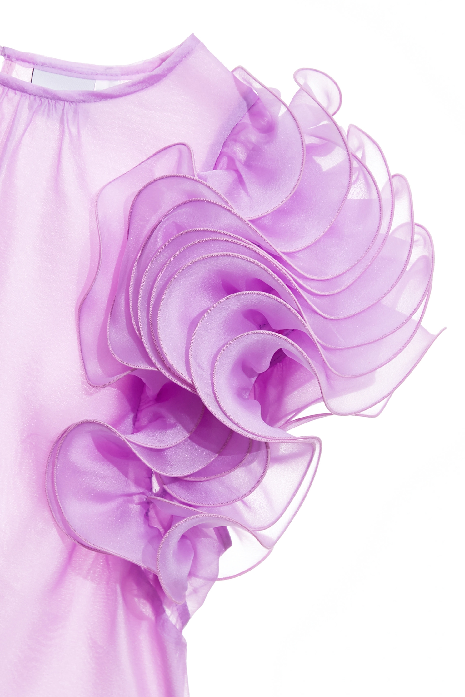 Ruffle Sleeve Purple TopRuffle Sleeve Purple Top,Tops,Season (SS) Look