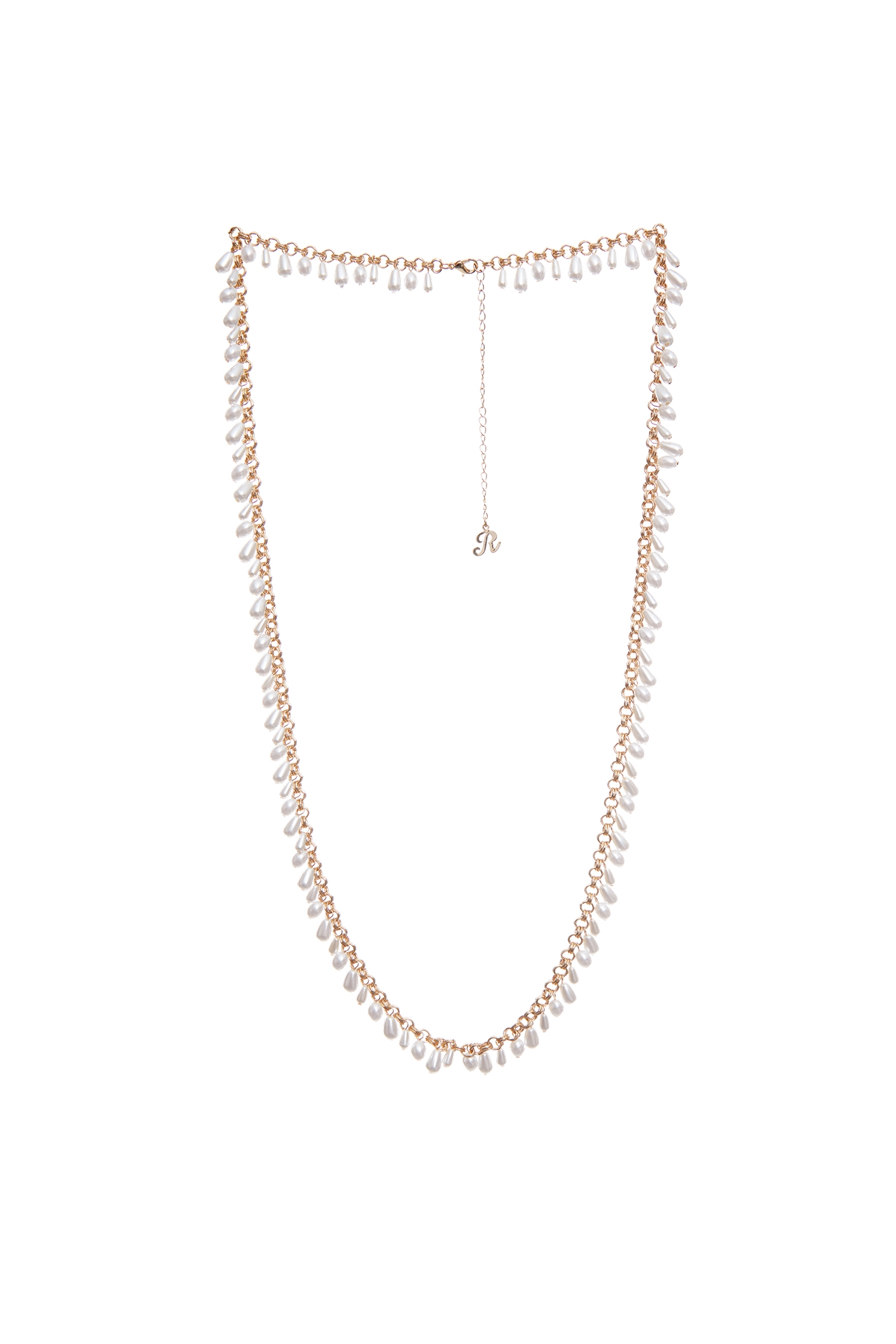 Long Minimalist Pearl NecklaceLong Minimalist Pearl Necklace,Season (SS) Look,pearl,Necklaces