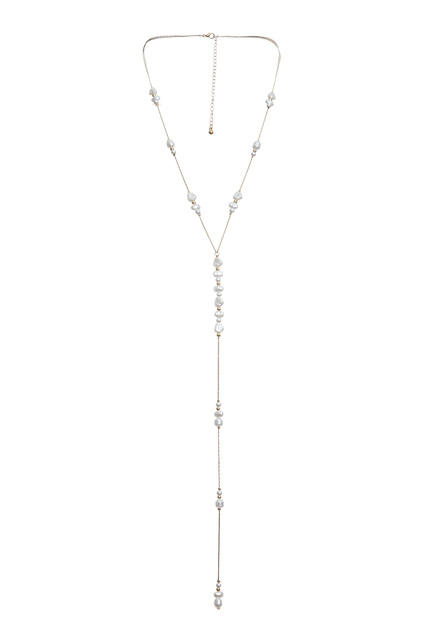 Pearl Detail Long NecklacePearl Detail Long Necklace,Season (SS) Look,pearl,Necklaces