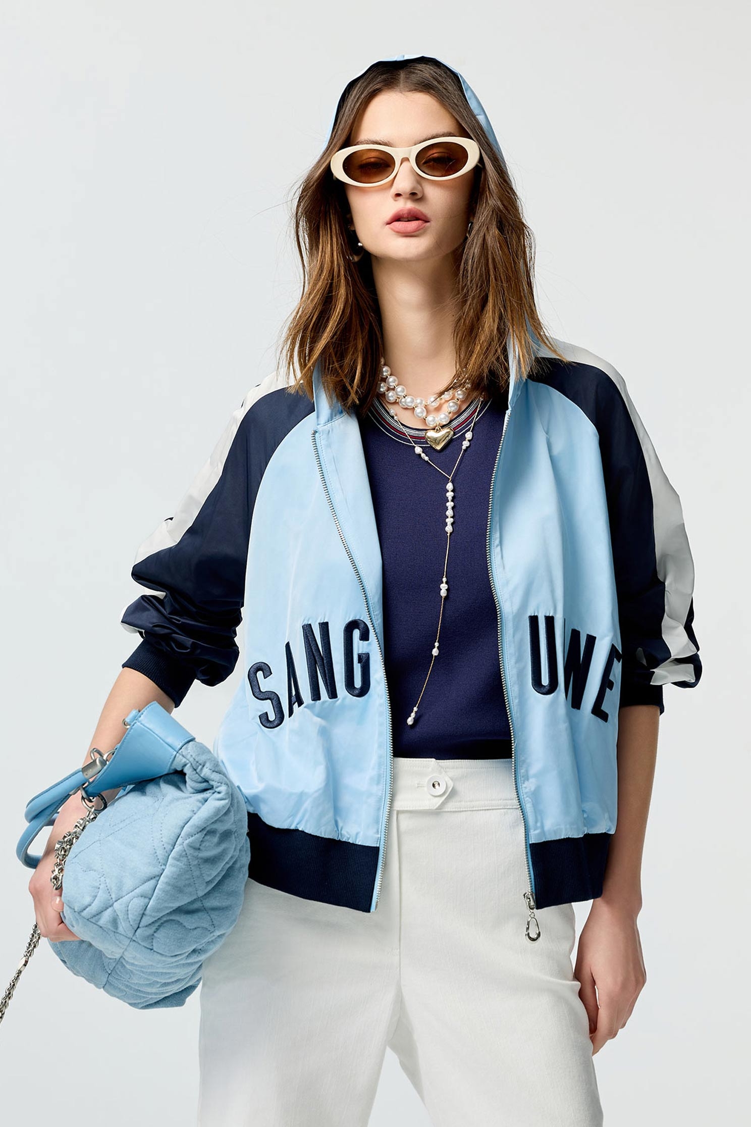 Pearl Detail Long NecklacePearl Detail Long Necklace,Season (SS) Look,pearl,Necklaces