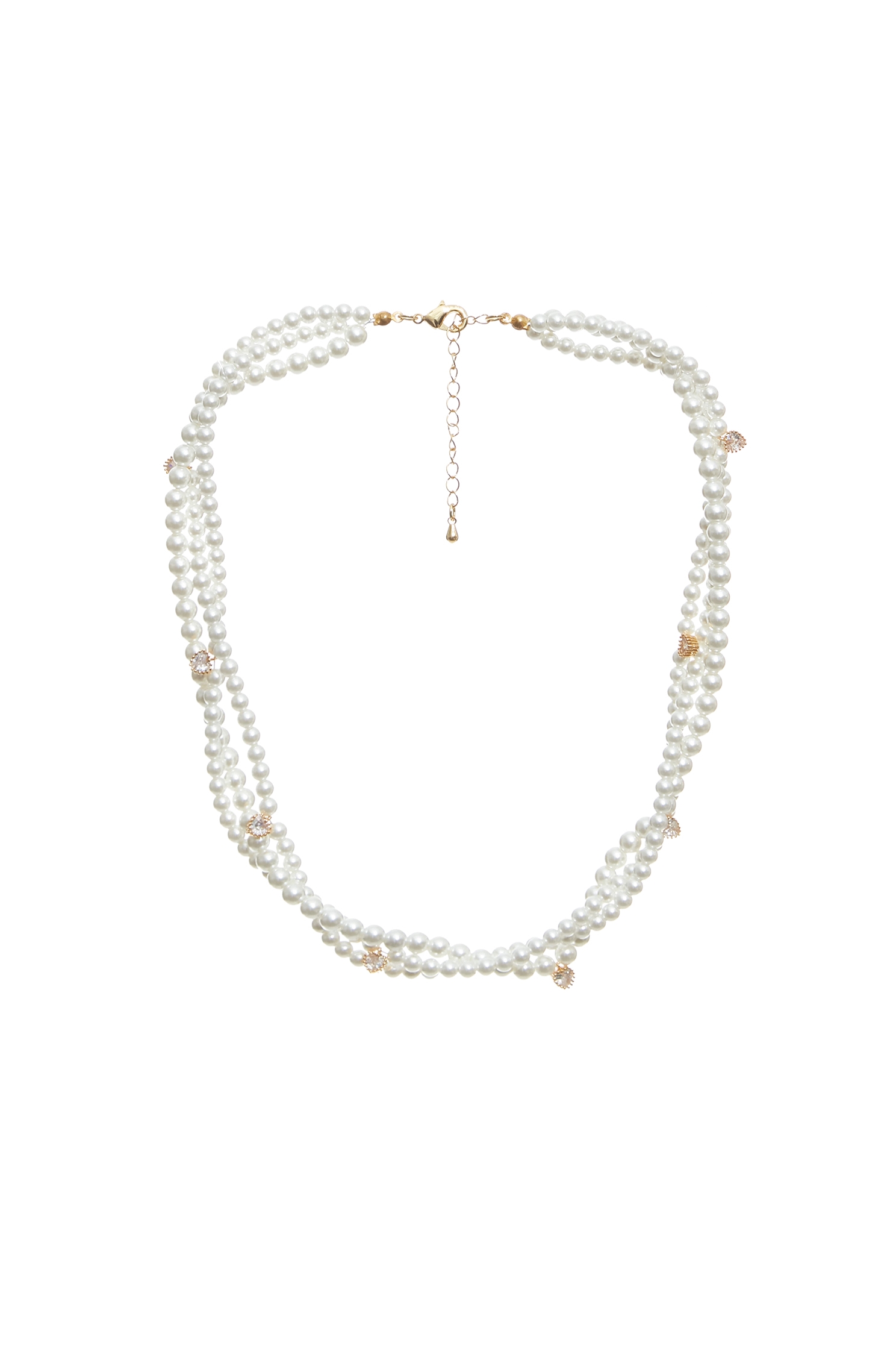 Multi Layer Pearl NecklaceMulti Layer Pearl Necklace,Season (SS) Look,pearl,Necklaces