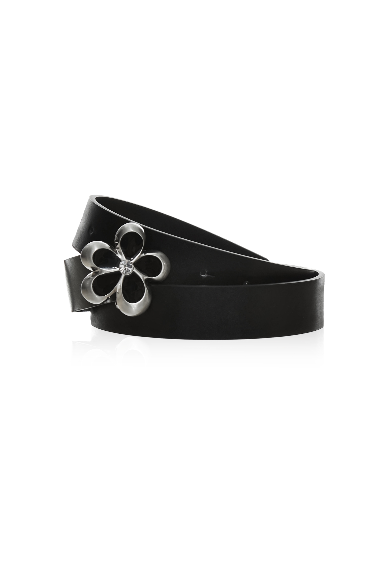 Diamonte Floral Leather BeltDiamonte Floral Leather Belt,Season (SS) Look,Leather