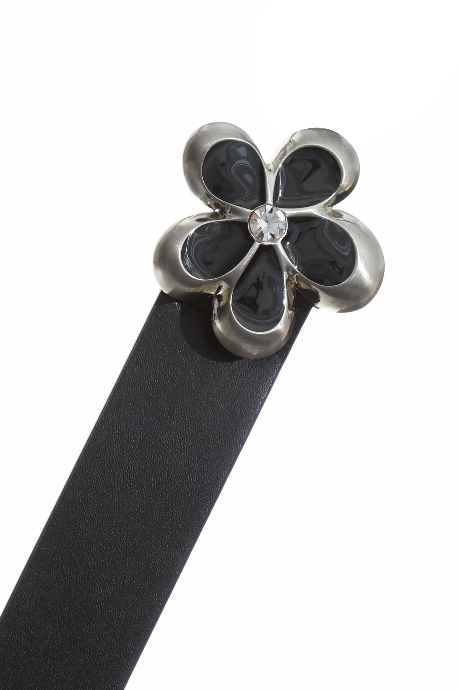 Diamonte Floral Leather BeltDiamonte Floral Leather Belt,Season (SS) Look,Leather