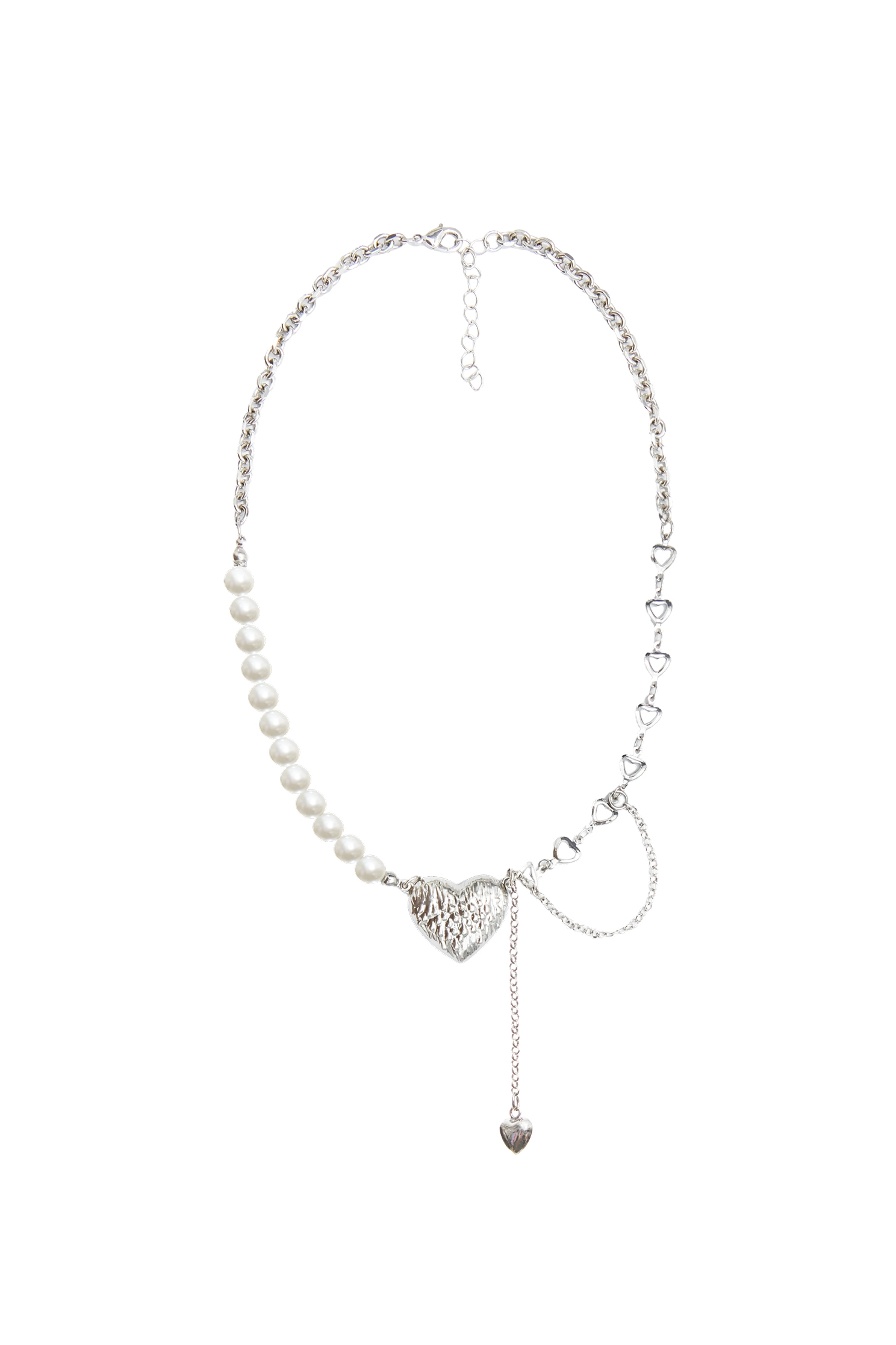 Heart Pendant Pearl NecklaceHeart Pendant Pearl Necklace