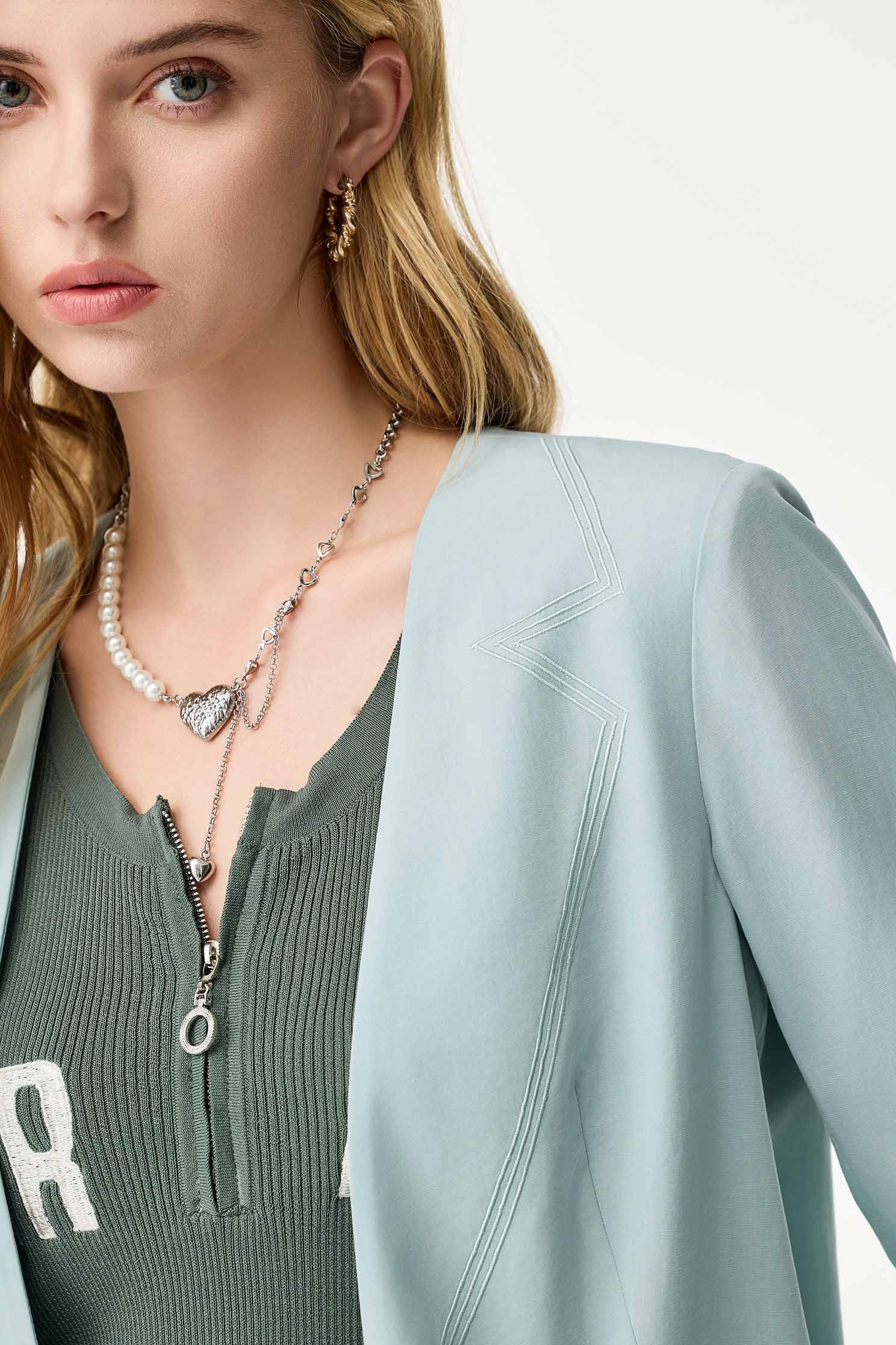Heart Pendant Pearl NecklaceHeart Pendant Pearl Necklace