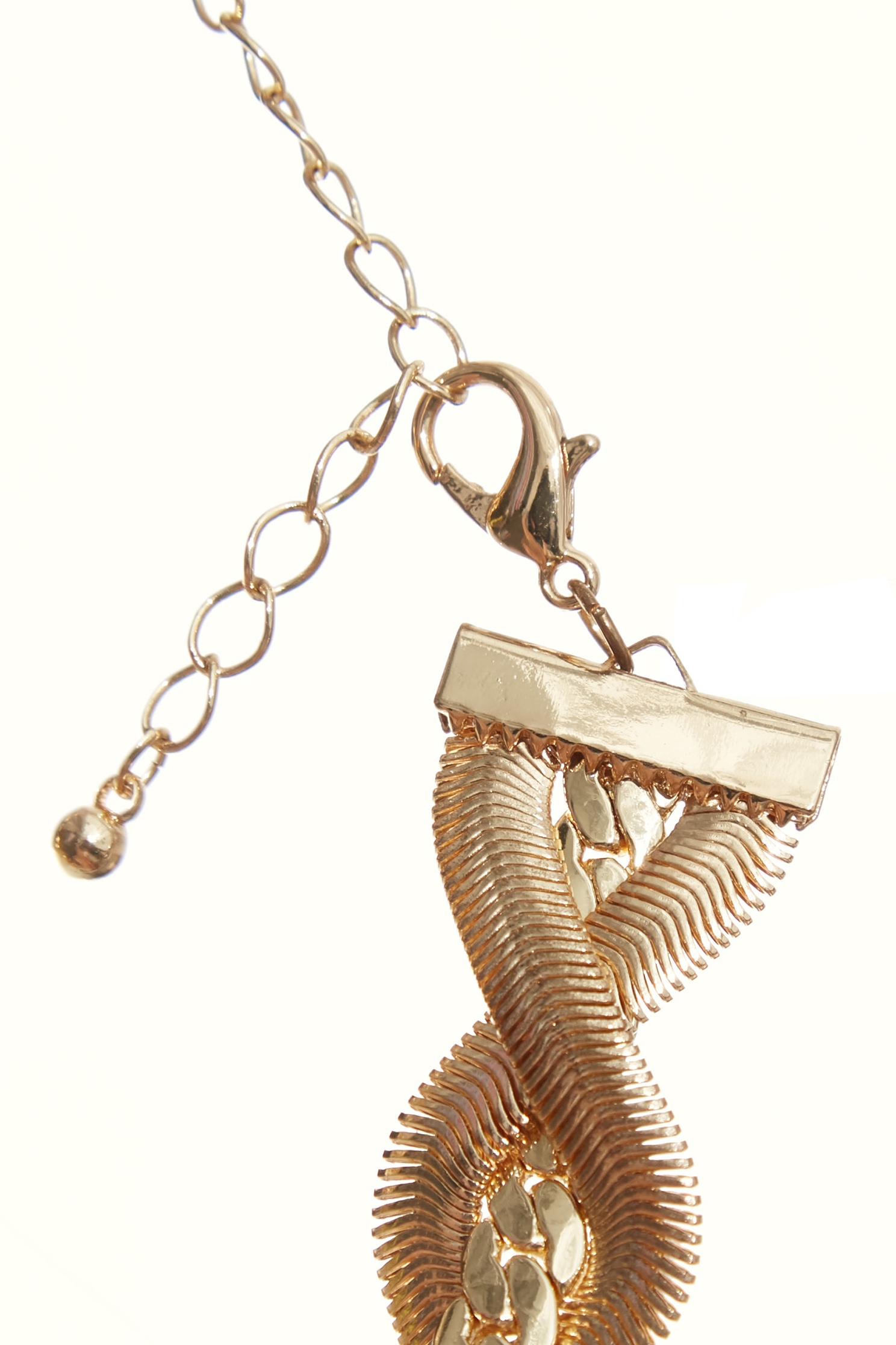 Braided Gold Chain NecklaceBraided Gold Chain Necklace