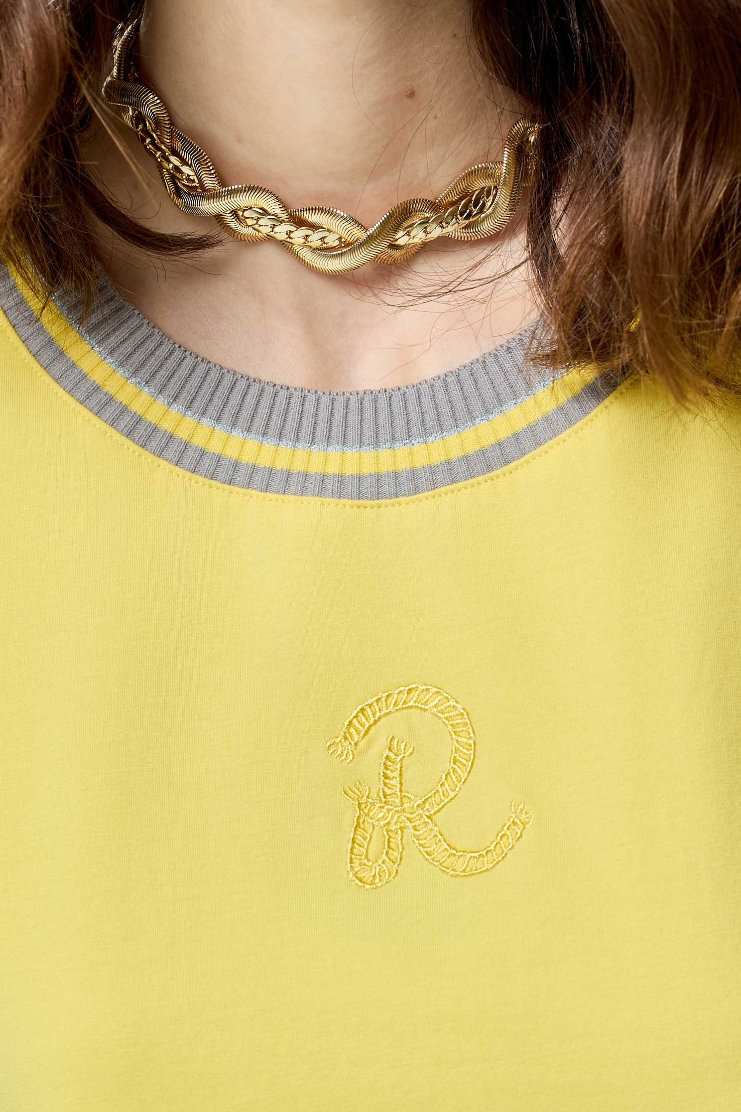 Braided Gold Chain NecklaceBraided Gold Chain Necklace