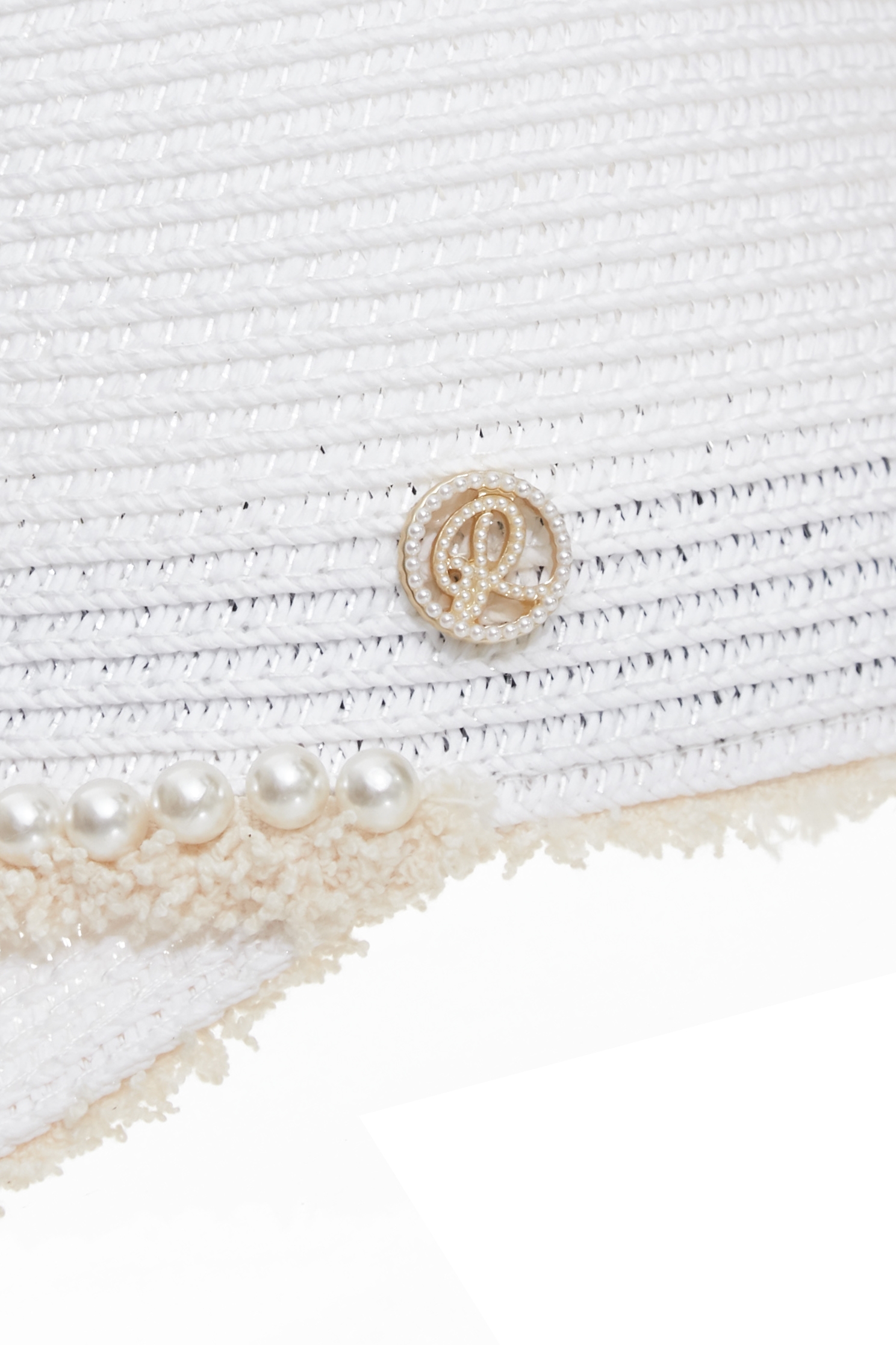 Pearl Detail Straw HatPearl Detail Straw Hat,Hats,Season (SS) Look,pearl