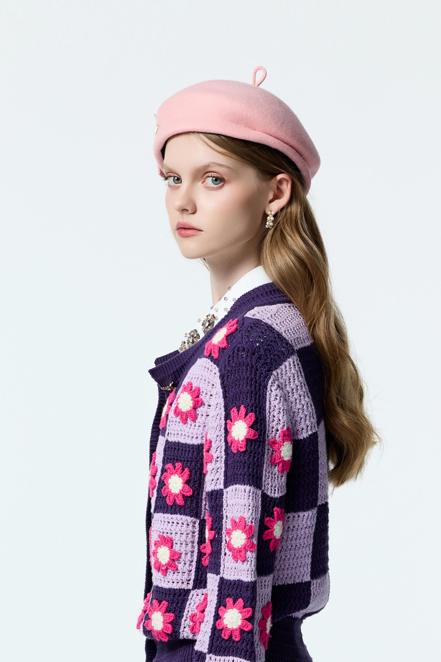 Bow Detail Woolen Beret HatBow Detail Woolen Beret Hat,Season (AW) Look,bows