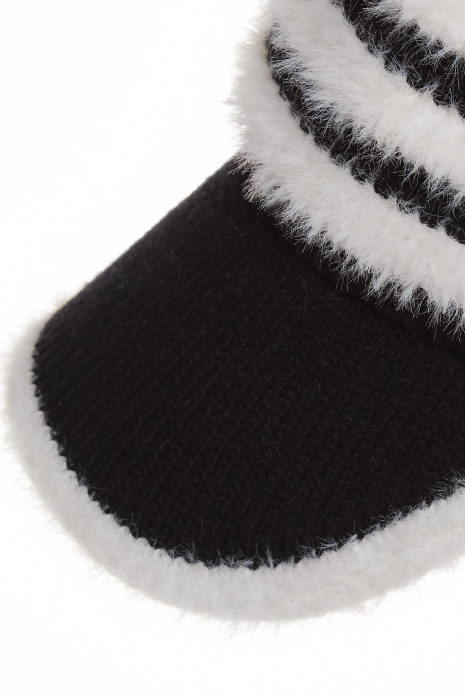 Contrast Plush Detail Knit CapContrast Plush Detail Knit Cap,Hats,Season (AW) Look,Knitted