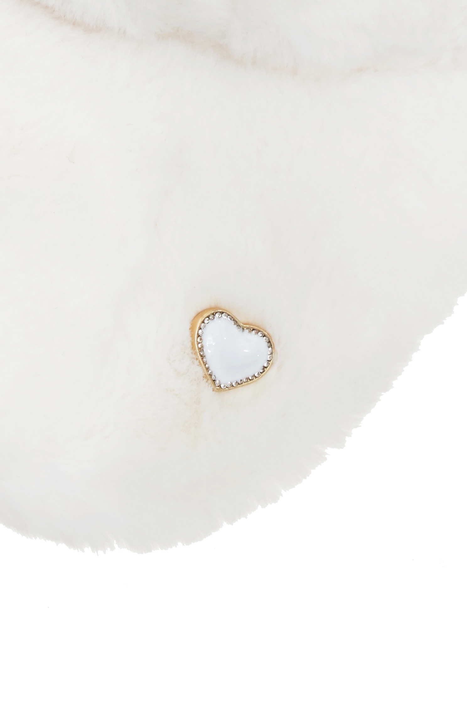 White Plush Baseball CapWhite Plush Baseball Cap,Season (AW) Look