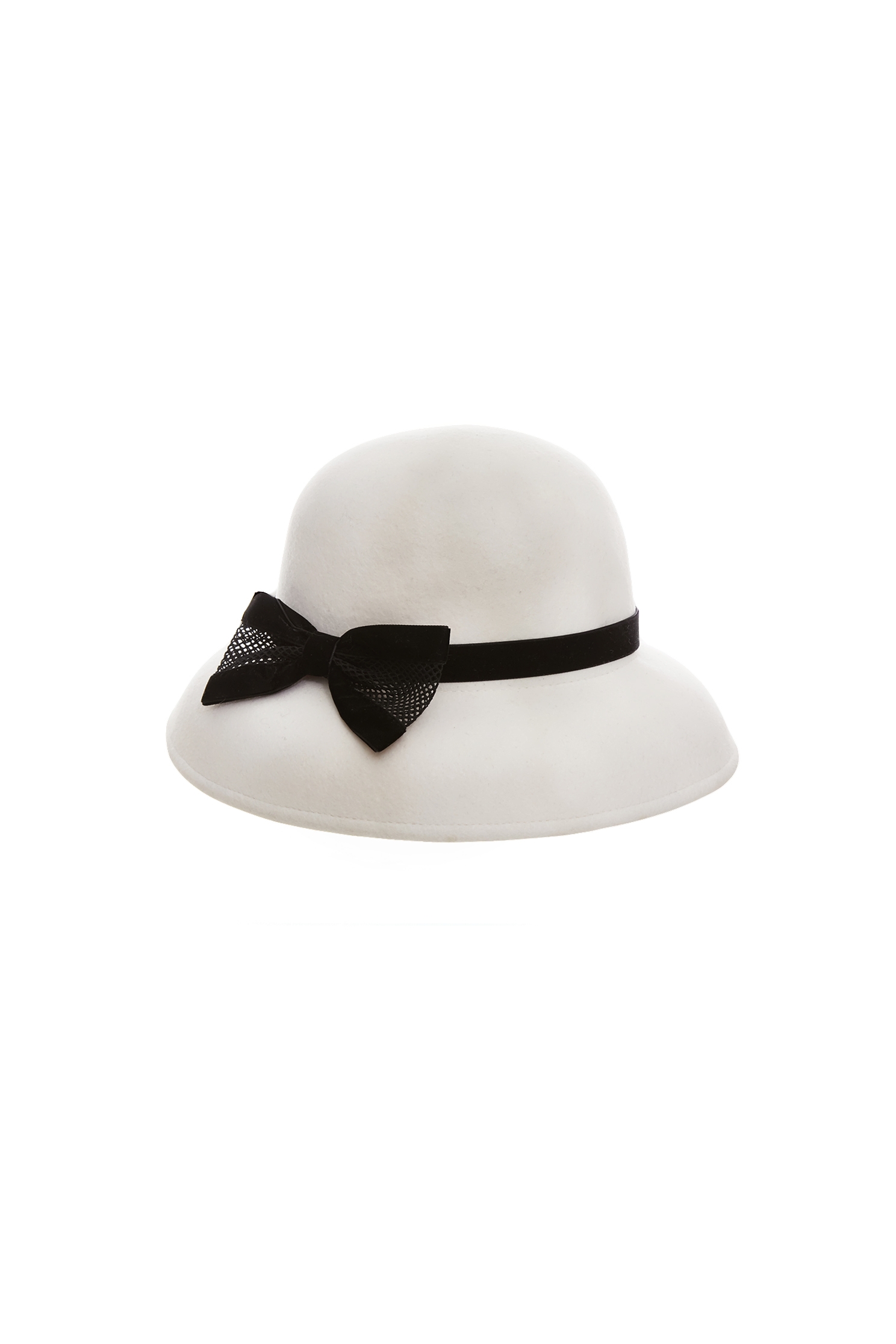 Contrast Black Bow Detail Woolen HatContrast Black Bow Detail Woolen Hat,Season (AW) Look,Purewool