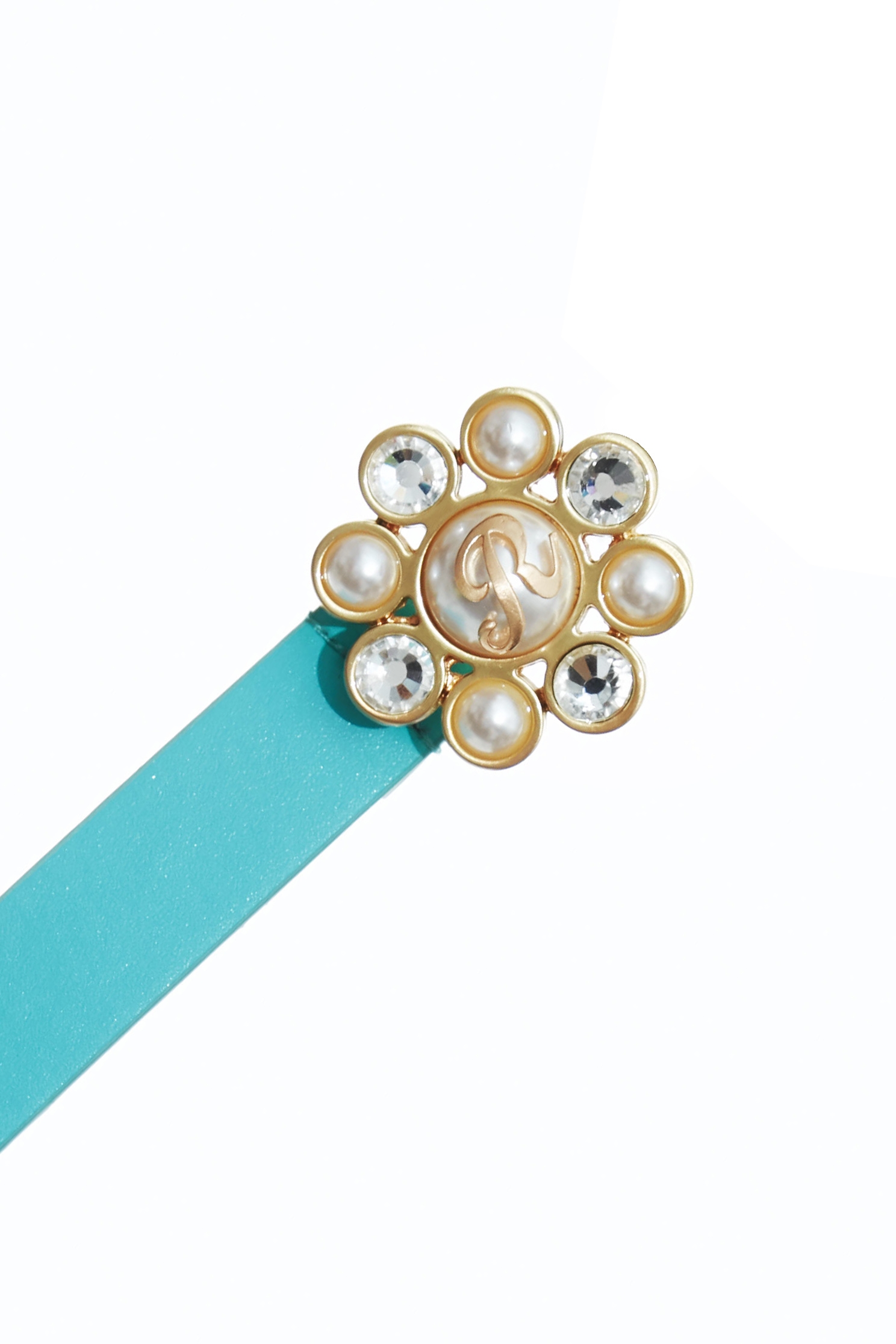 Floral Leather BeltFloral Leather Belt,pearl,Belts,Leather,Season (AW) Look