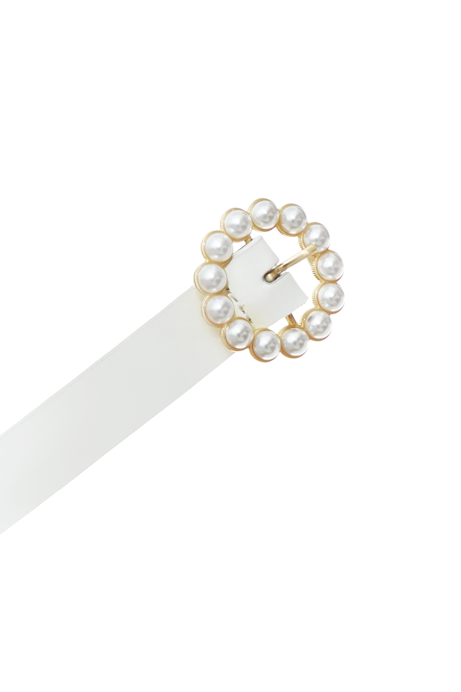 Pearl Detail Asymmetric BeltPearl Detail Asymmetric Belt,pearl,Belts,Leather,Season (AW) Look