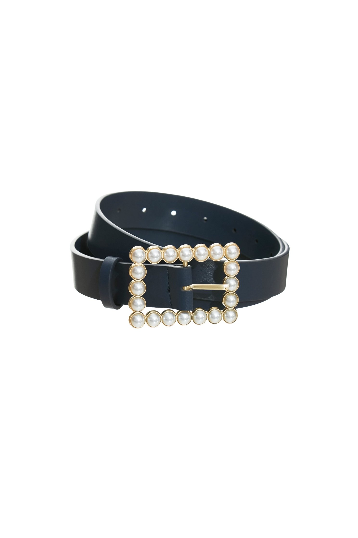 Classic Pearl Buckle Leather BeltClassic Pearl Buckle Leather Belt,pearl,Belts,Leather,Season (AW) Look