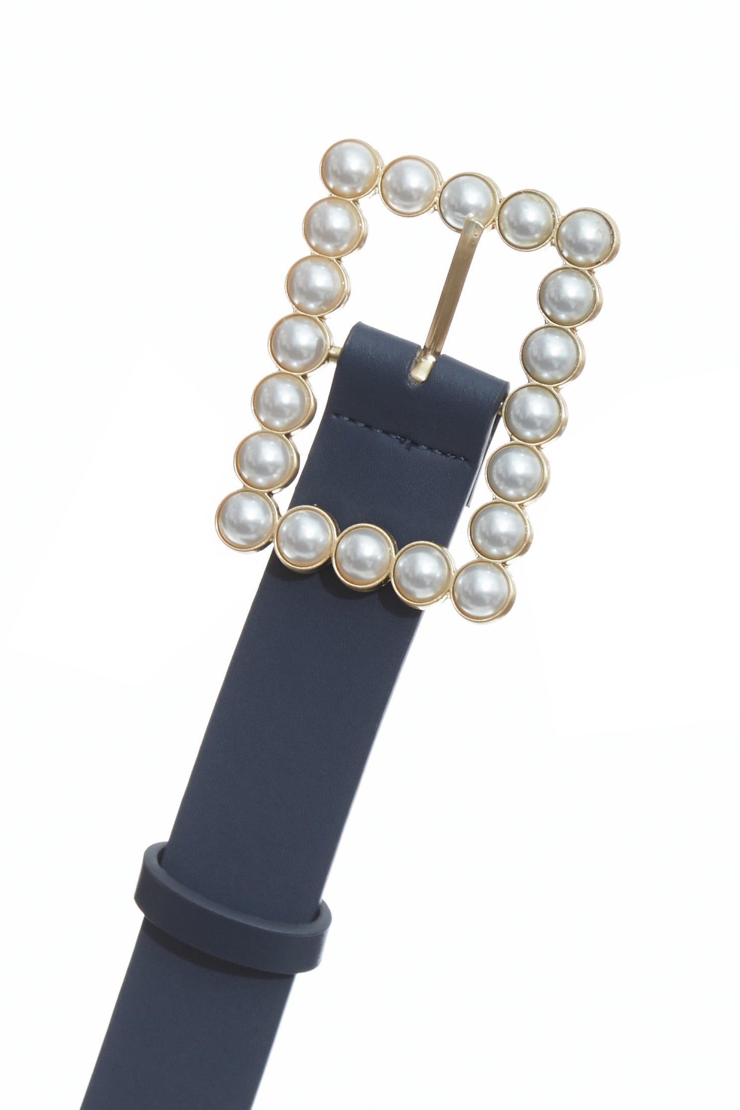 Classic Pearl Buckle Leather BeltClassic Pearl Buckle Leather Belt,pearl,Belts,Leather,Season (AW) Look