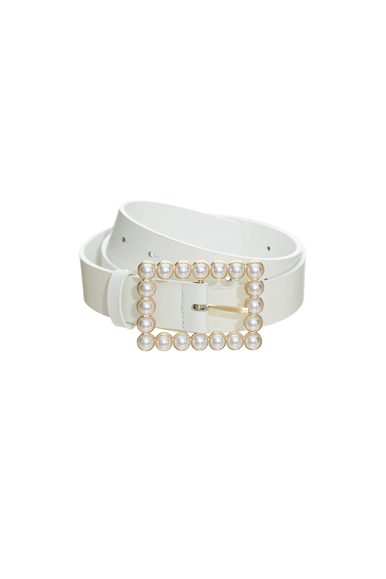 Classic Pearl Buckle Leather BeltClassic Pearl Buckle Leather Belt,pearl,Belts,Leather,Season (AW) Look