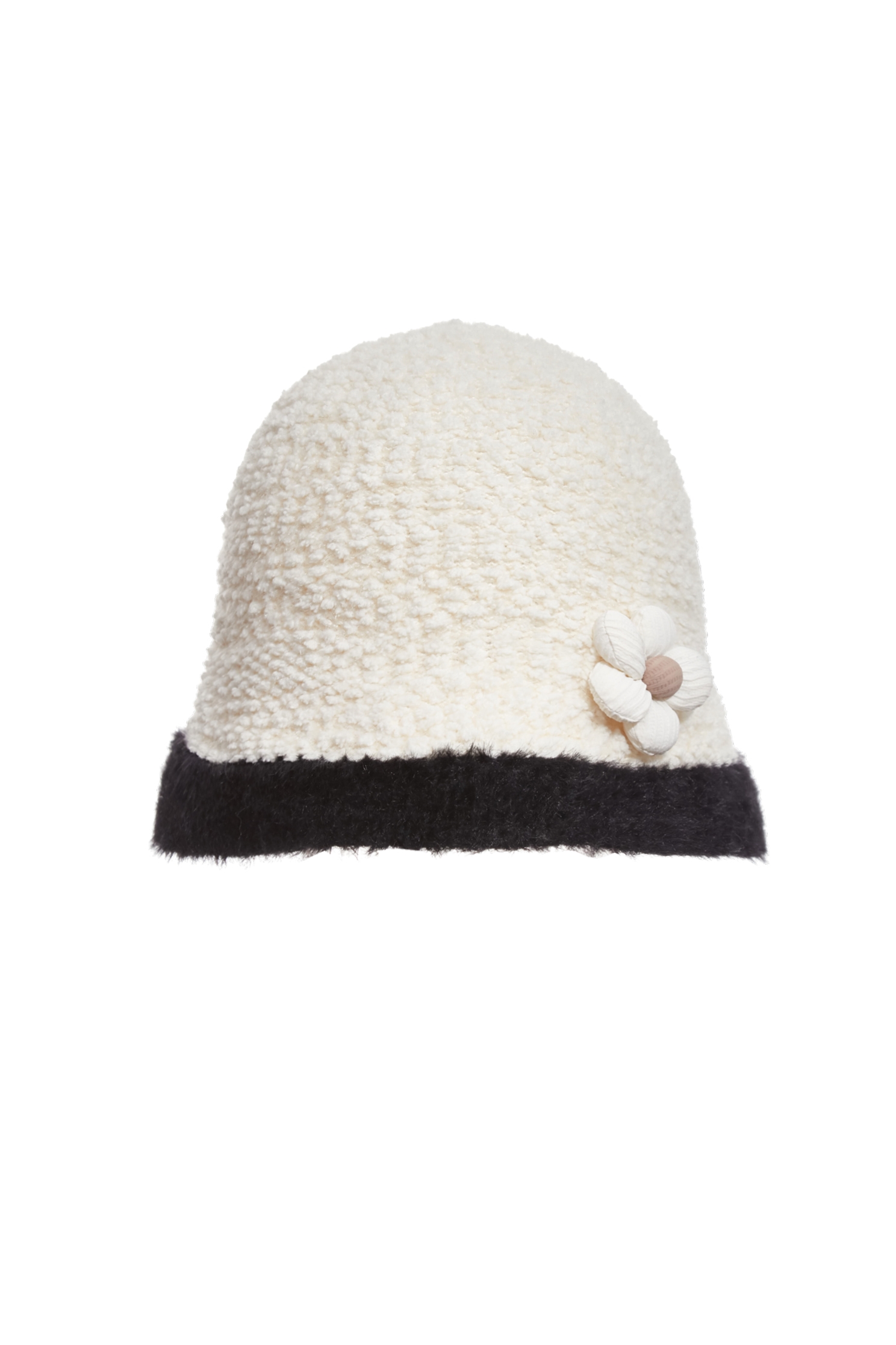 Floral Detail Fleece HatFloral Detail Fleece Hat,Hats,Season (AW) Look,Knitted