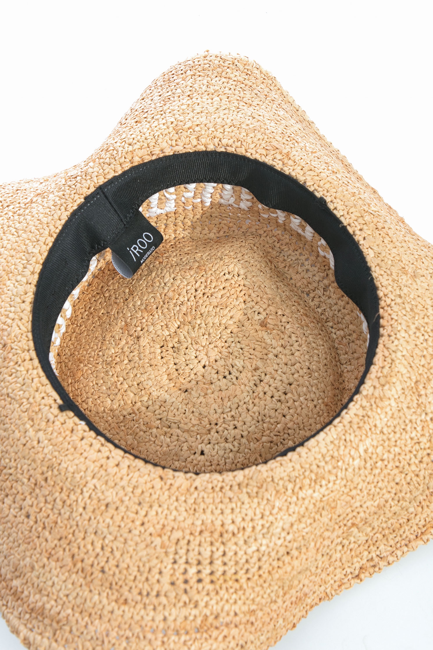Woven Rattan Sun HatNEW LOOK raffia straw hat with letter ''R'' design,Season (SS) Look