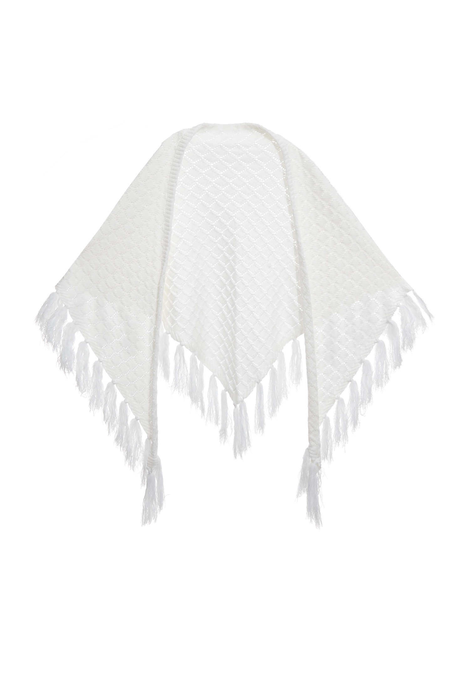 Tassels Textured ShawlTassels Textured Shawl,Scarves,Season (AW) Look,Knitted