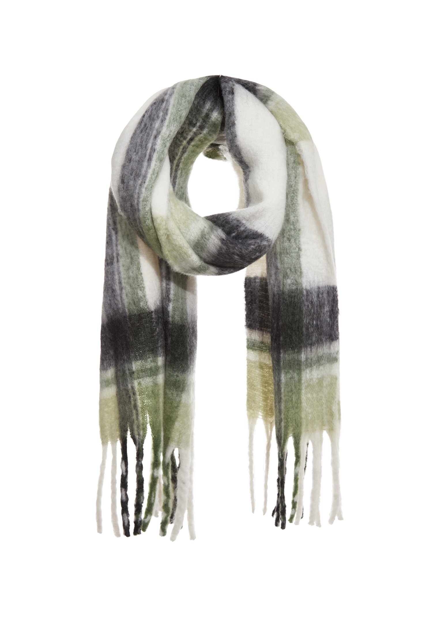 Warm Checkered Winter ScarfWarm Checkered Winter Scarf,Scarves,Plaid,Season (AW) Look,Knitted