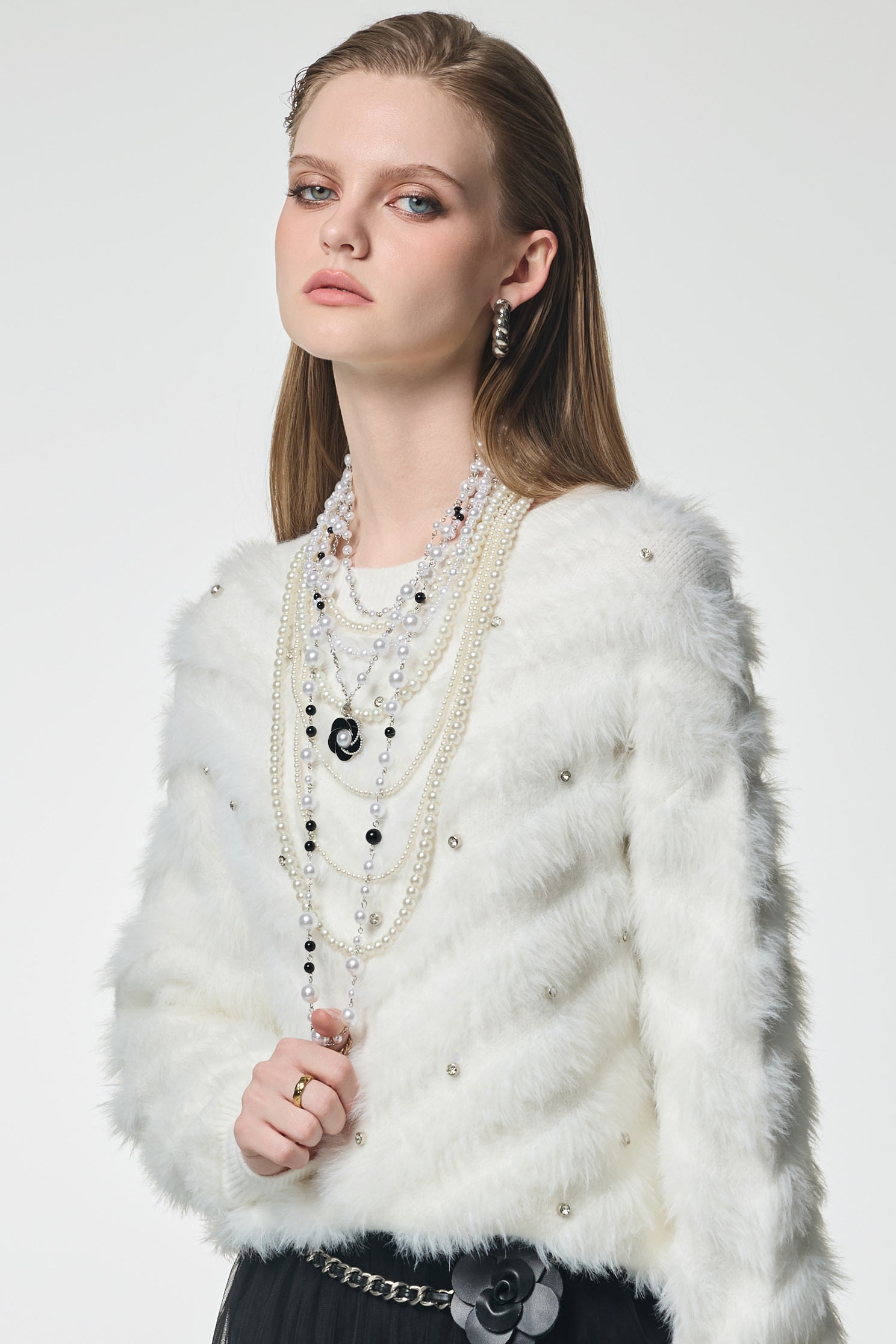 Classic Pearl Layered NecklaceClassic Pearl Layered Necklace,pearl,Season (AW) Look,Necklaces