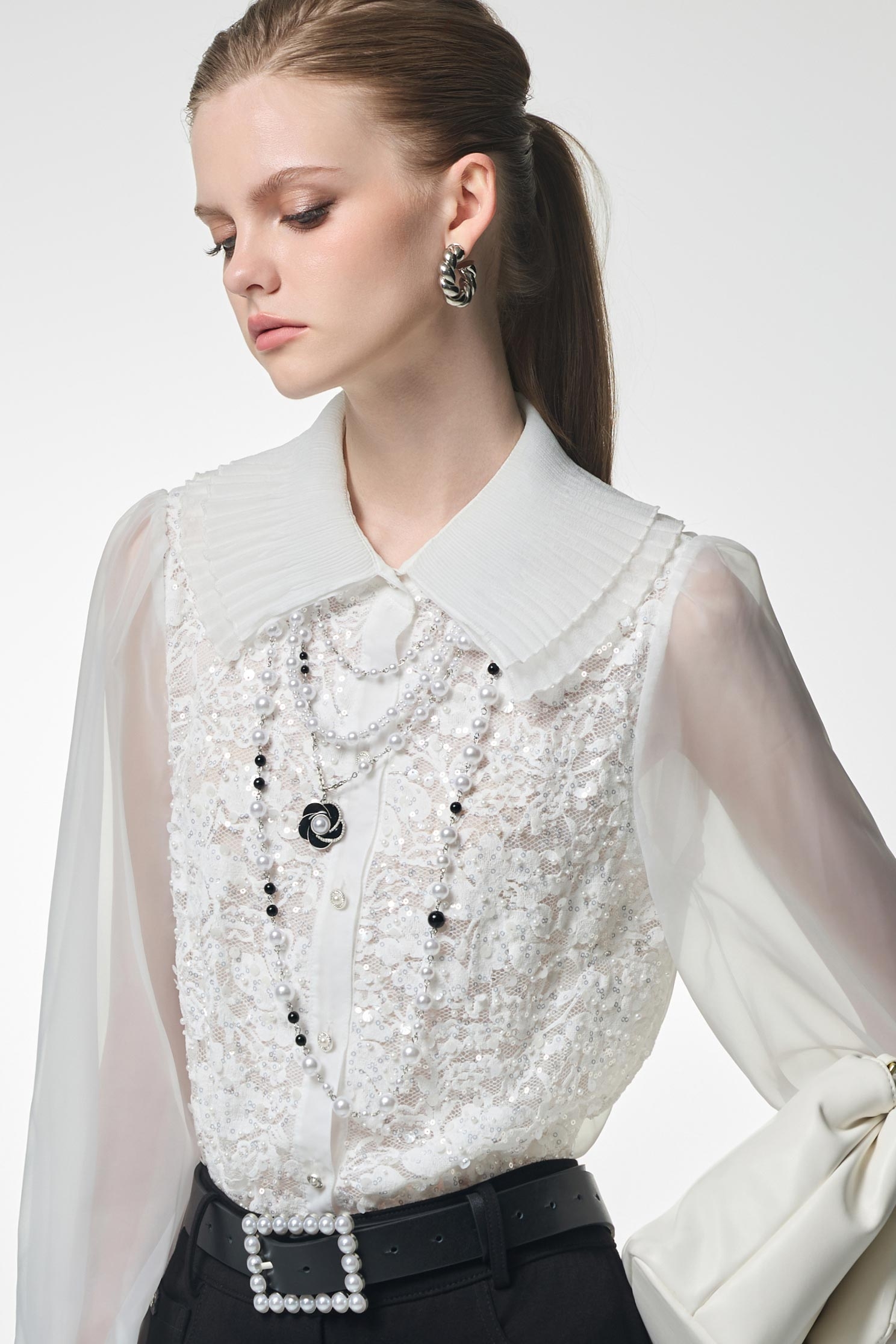 Classic Pearl Layered NecklaceClassic Pearl Layered Necklace,pearl,Season (AW) Look,Necklaces