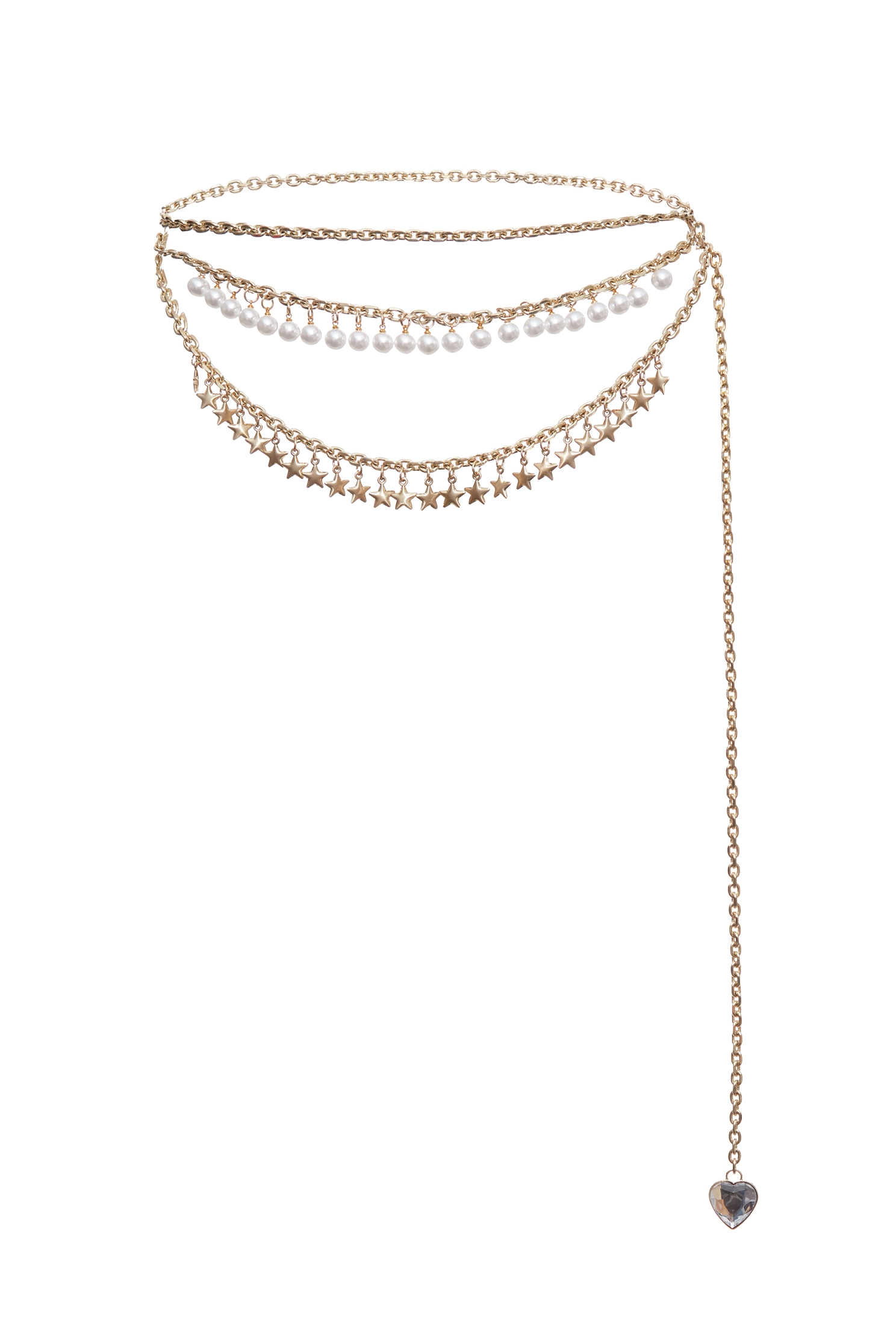 Multi Layer Pearl  Chain BeltMulti Layer Pearl  Chain Belt,pearl,Season (AW) Look