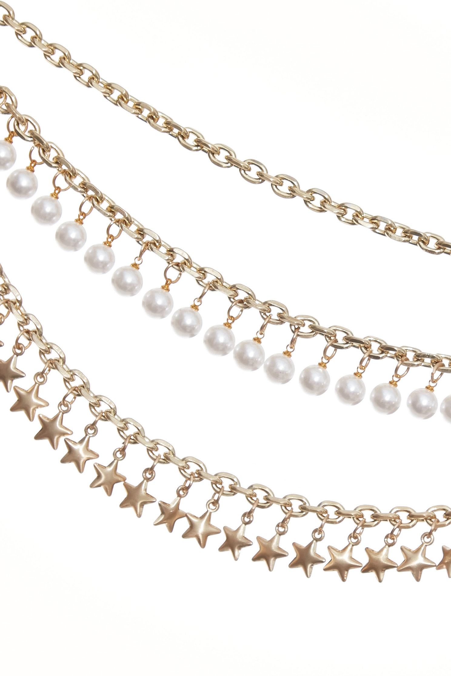 Multi Layer Pearl  Chain BeltMulti Layer Pearl  Chain Belt,pearl,Season (AW) Look