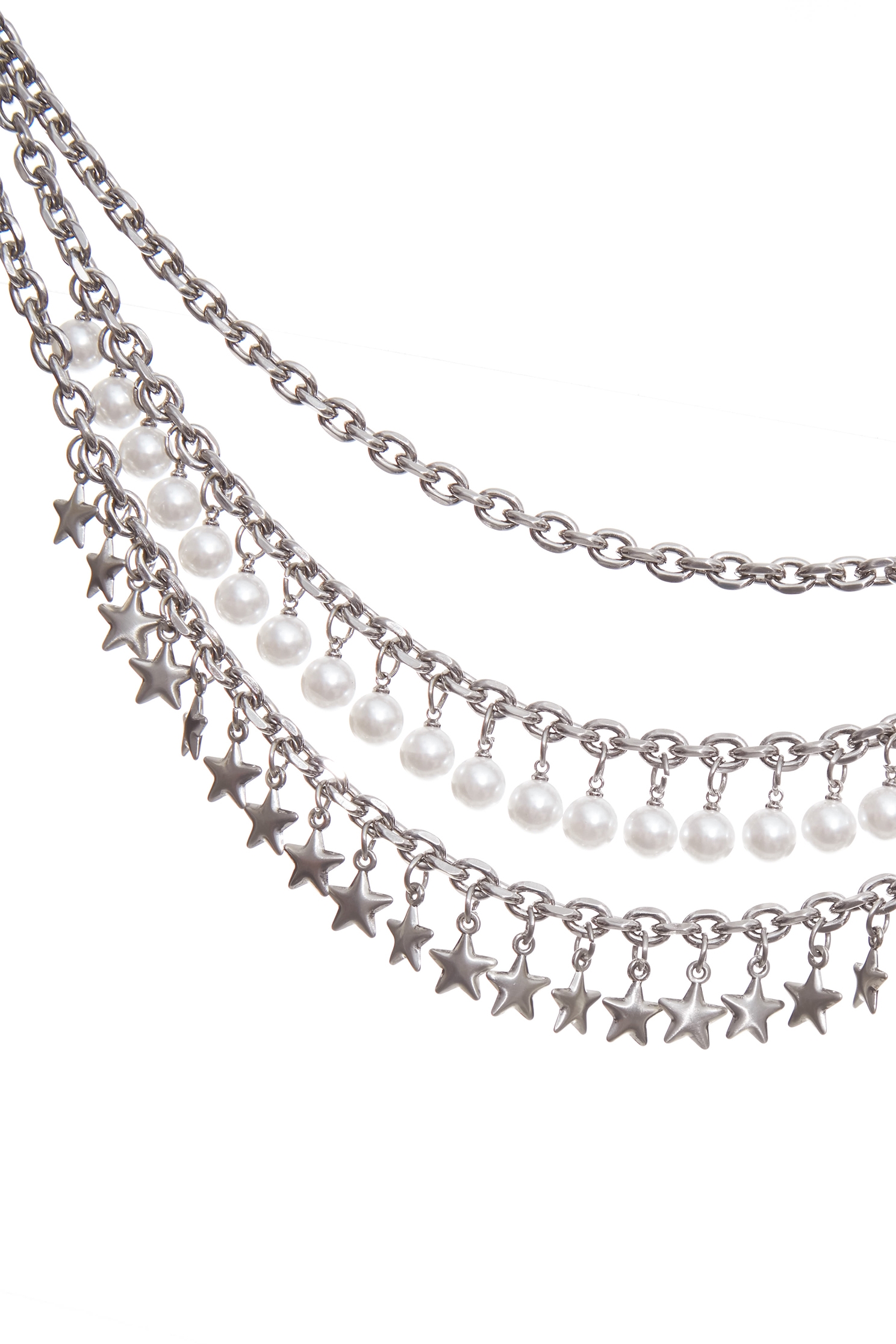 Multi Layer Pearl  Chain BeltMulti Layer Pearl  Chain Belt,pearl,Season (AW) Look