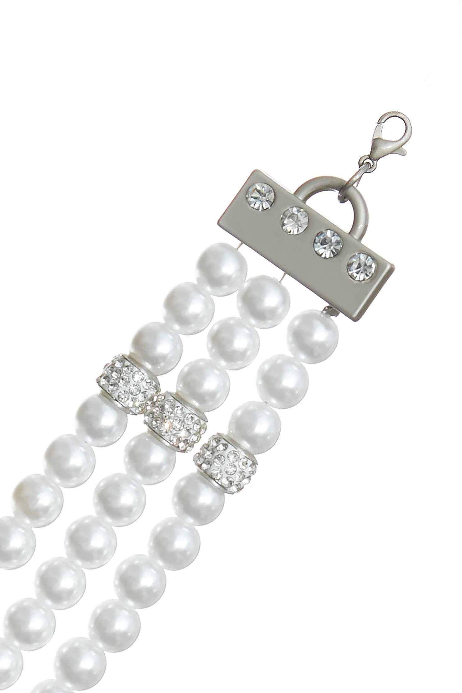 Floral Pandent Pearl Layer NecklaceFloral Pandent Pearl Layer Necklace,Season (SS) Look,pearl,Necklaces