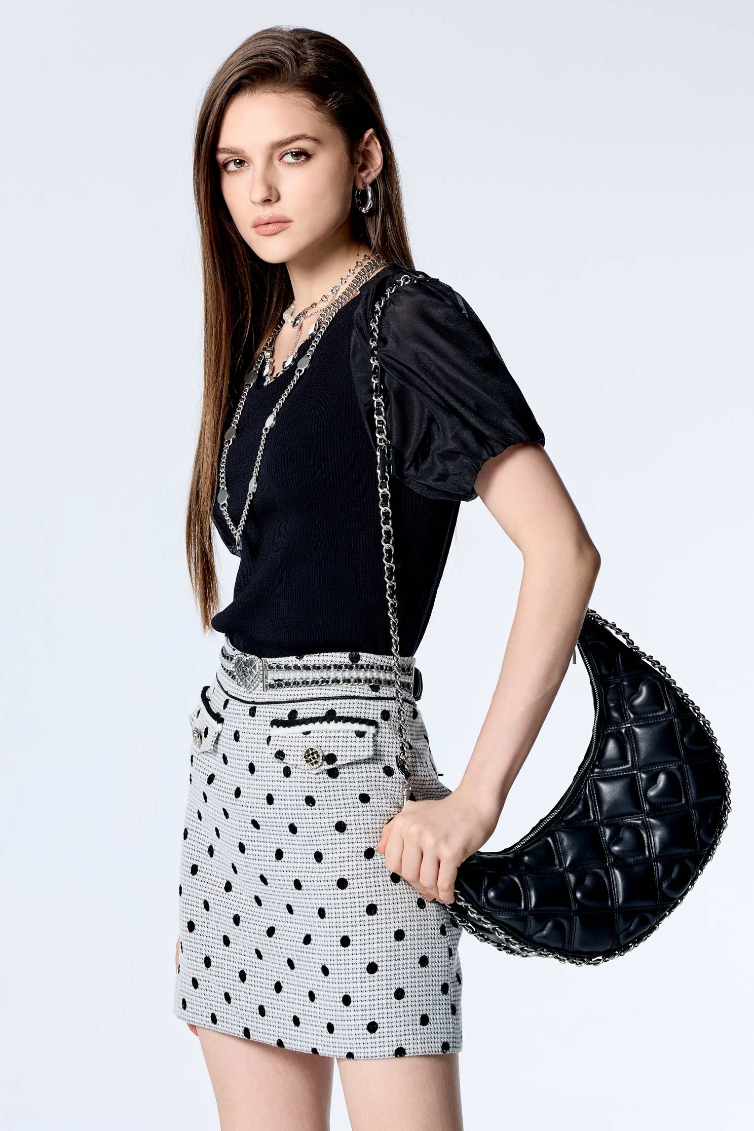 Heart Shape Hardware Half Elastic BeltHeart Shape Hardware Half Elastic Belt,Season (SS) Look,pearl,Belts