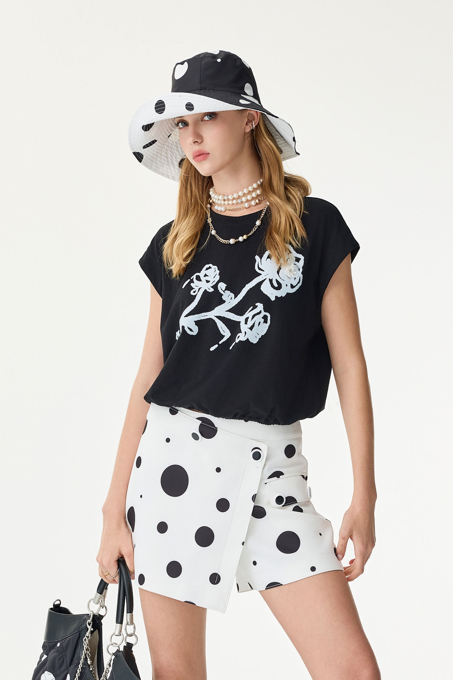 Polka Dot Sun HatPolka Dot Sun Hat,Season (SS) Look
