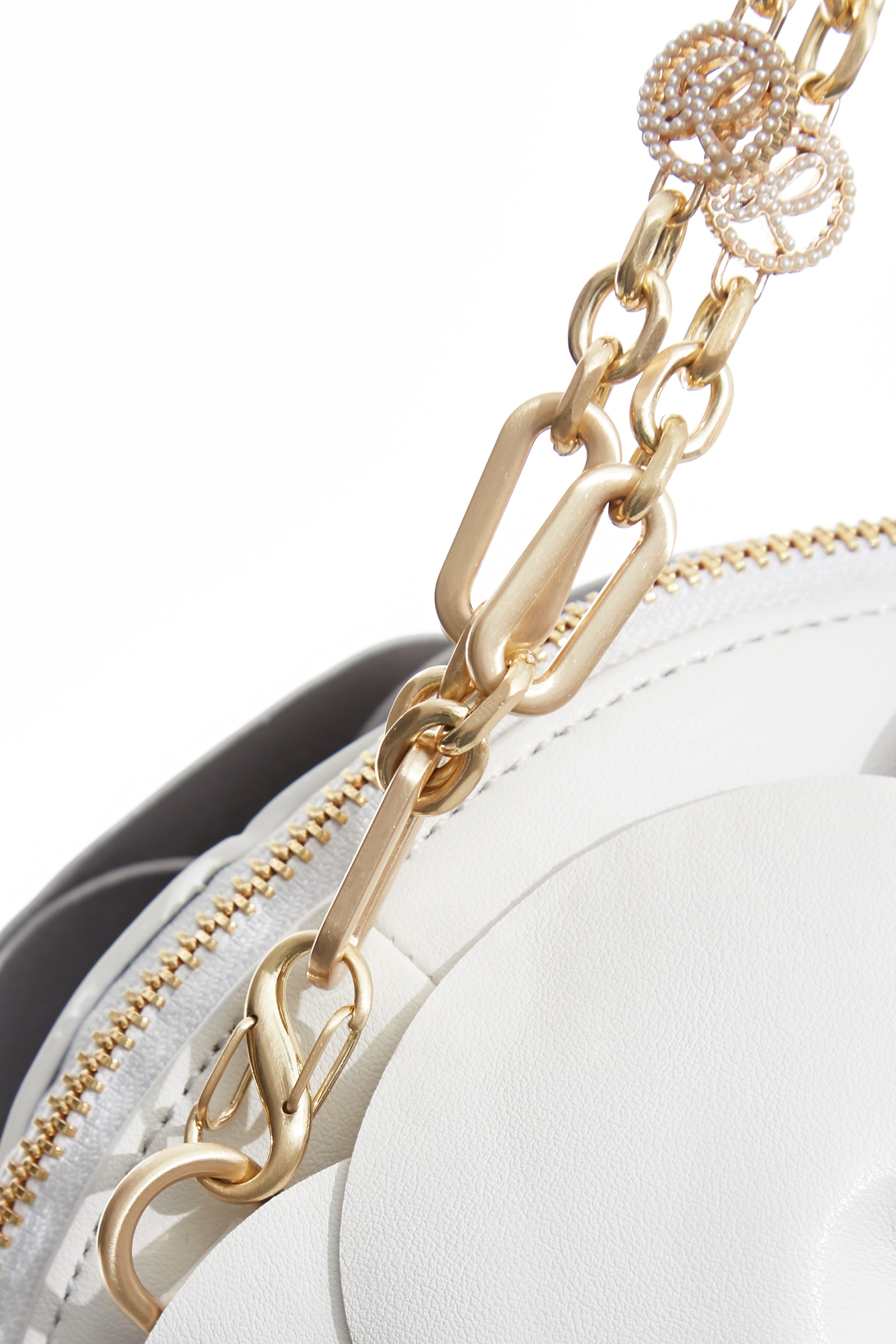 3-D Floral Shoulder Bag3-D Floral Shoulder Bag,Crossbody bags,Season (SS) Look,pearl,Leather,Shoulder bags