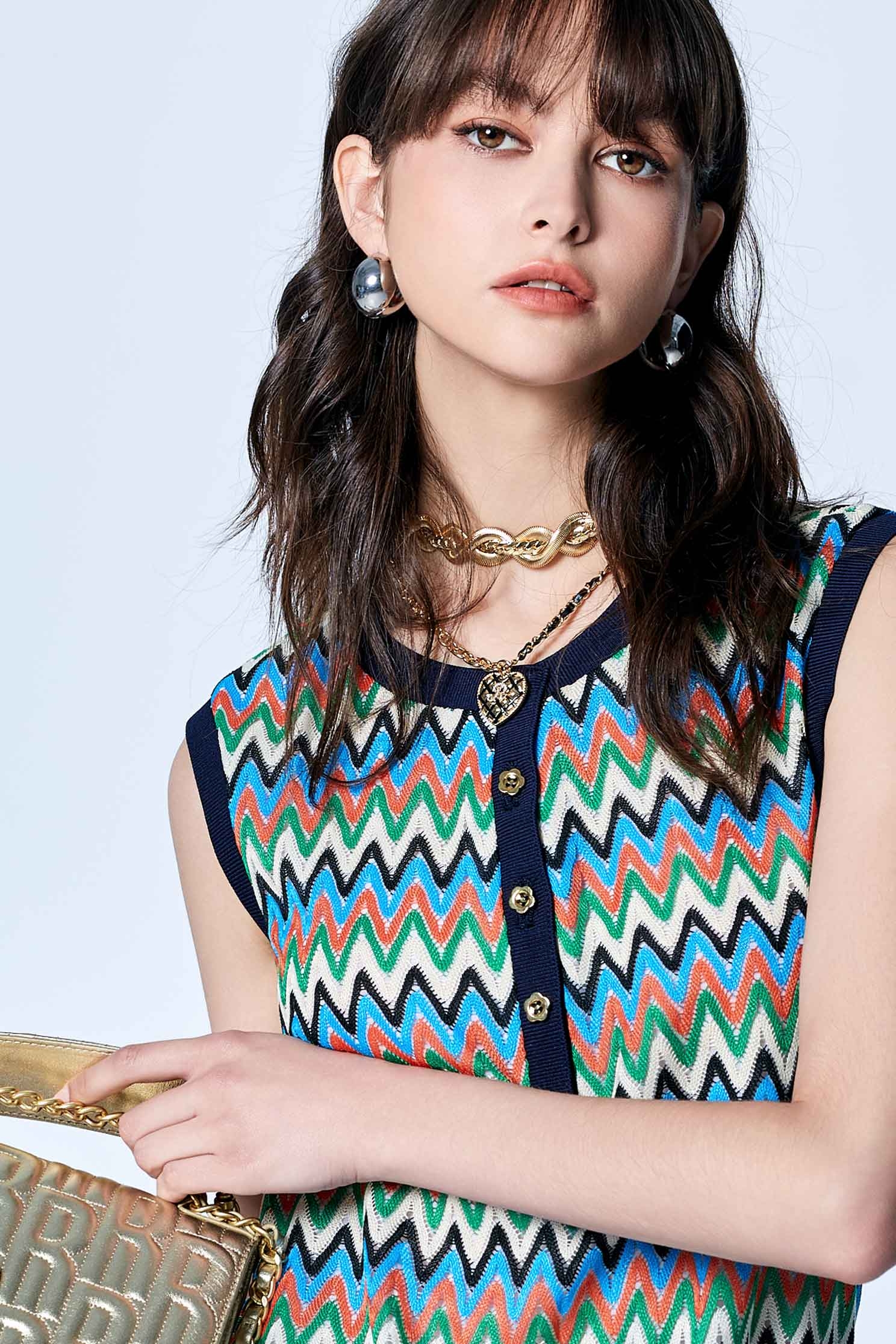 Asymmetric Heart Pendant NecklaceAsymmetric Heart Pendant Necklace,Season (SS) Look,Plaid,Necklaces