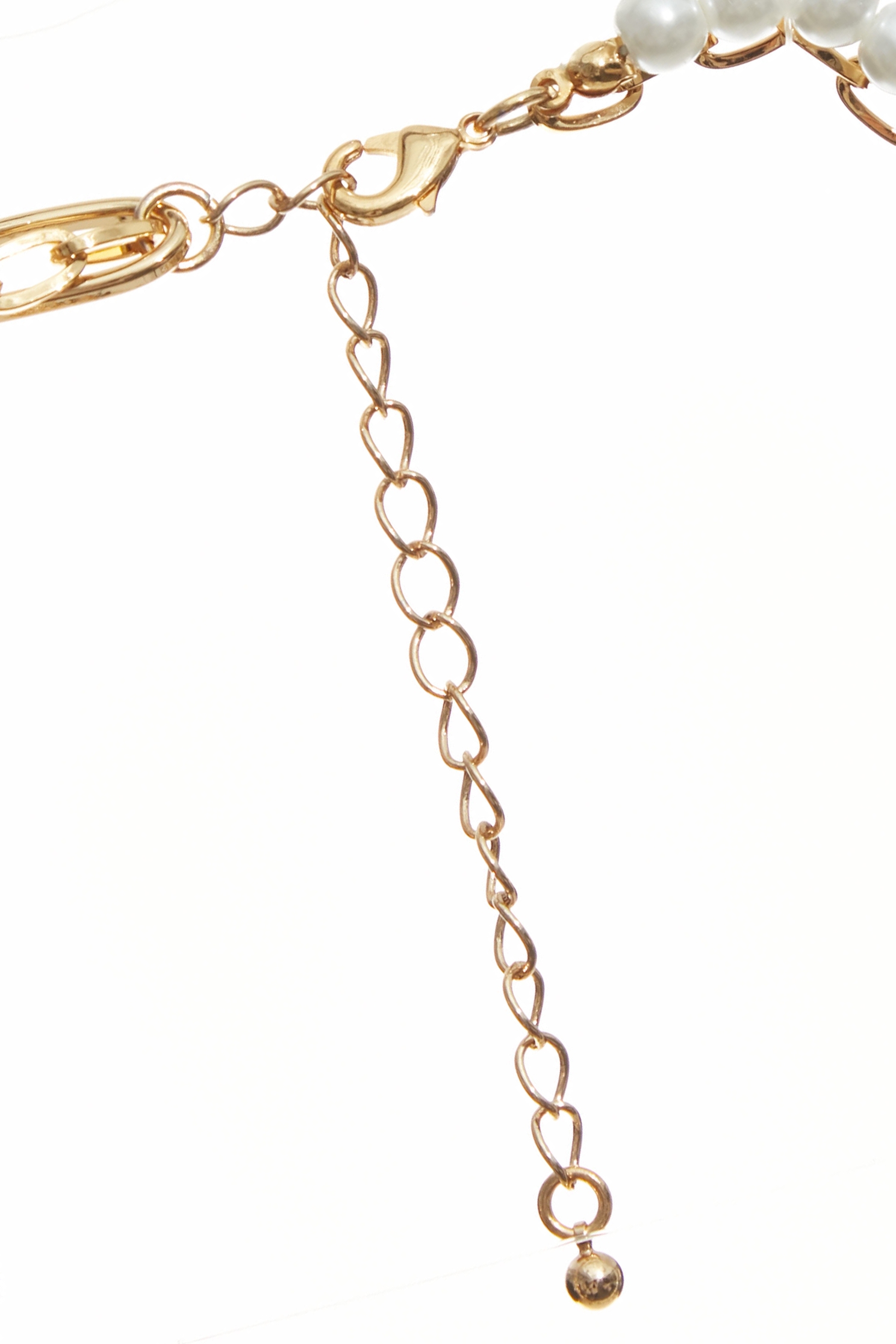 Pearl With Chain Heart Pendant NecklacePearl With Chain Heart Pendant Necklace,Season (SS) Look,pearl,Necklaces