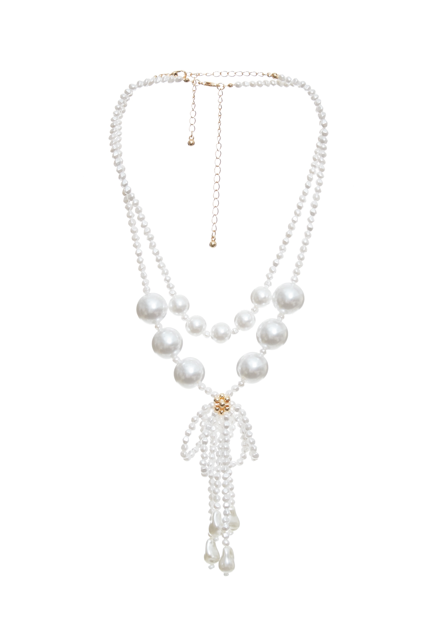 Pearl Ribbon Detail NecklacePearl Ribbon Detail Necklace,Season (SS) Look,pearl,bows,Necklaces