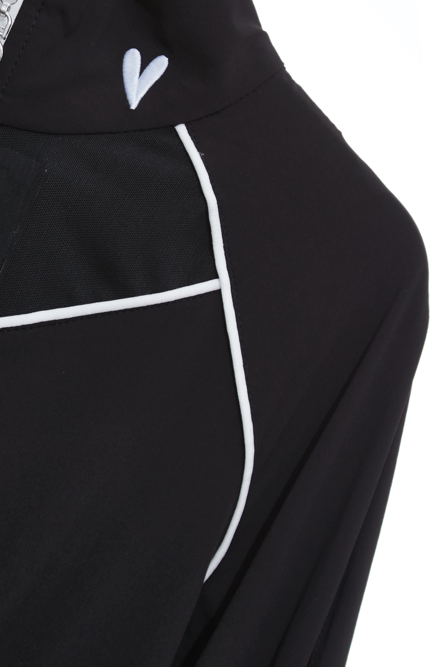 Contrast Trim Detail Collagen JacketContrast Trim Detail Collagen Jacket,Jackets,Outerwear,Season (SS) Look,Mesh fabric,Black outerwear