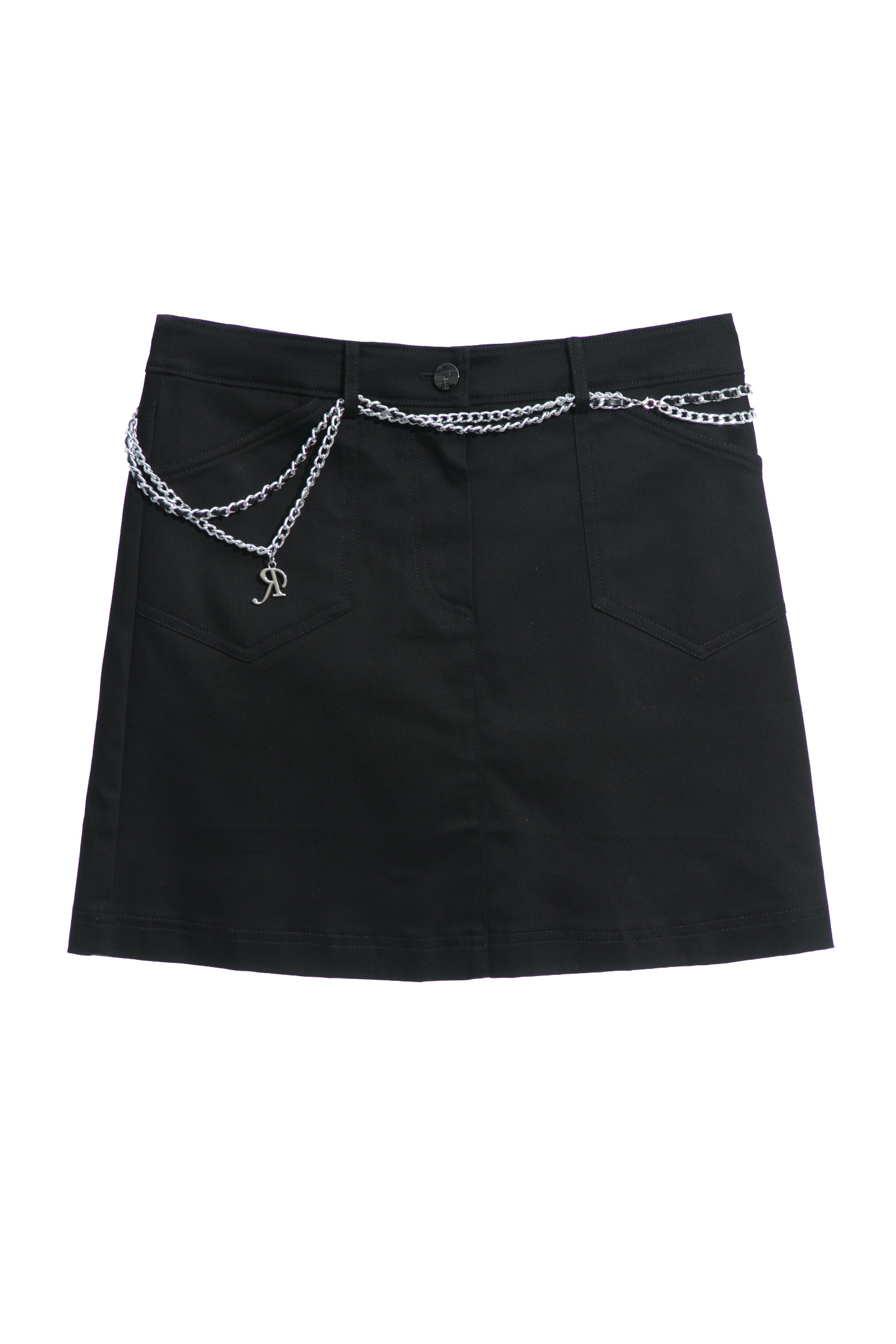 Basic Denim Mini SkirtFresh A-line skirt with patch pocket,A-Line skirts,Season (SS) Look,Denim skirts,Mini skirts,Belts