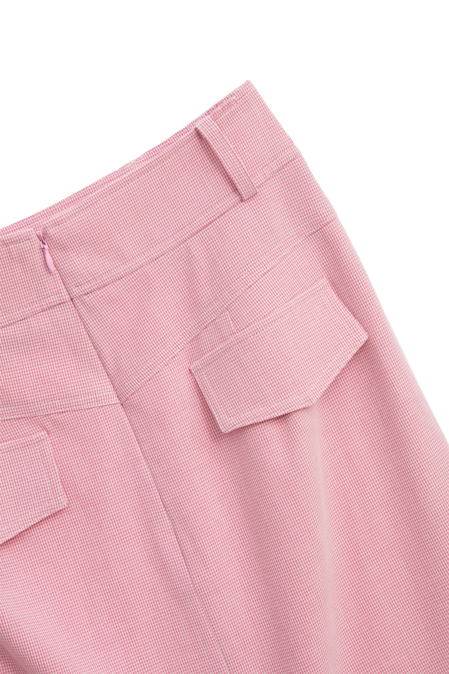 Pink Pencil Skirt With Contrast Trim DetailPink Pencil Skirt With Contrast Trim Detail,Season (AW) Look,Pencil skirts,Midi skirts