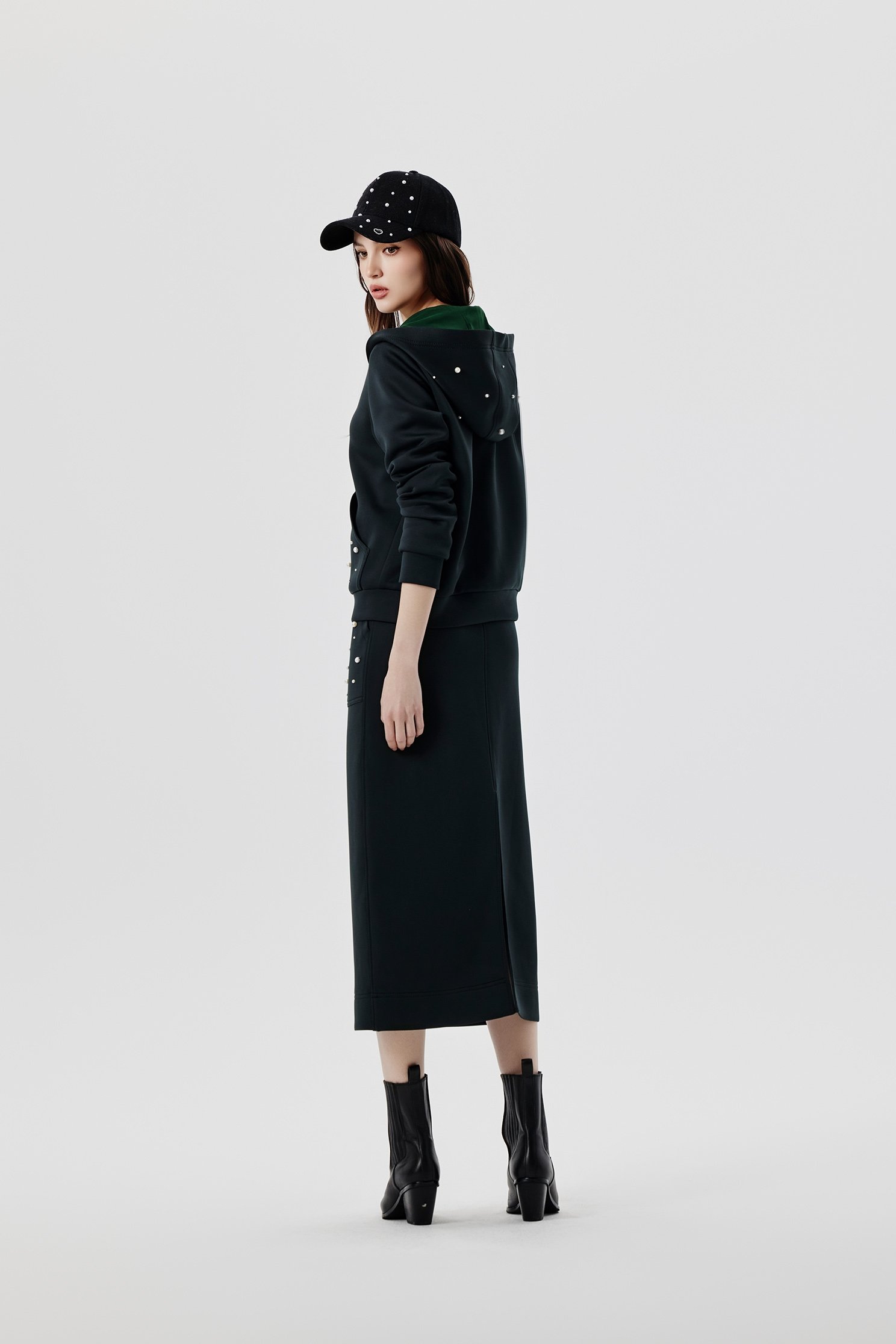 Pearl Detail Maxi SkirtPearl Detail Maxi Skirt,Embroidered,Season (SS) Look,pearl,Midi skirts