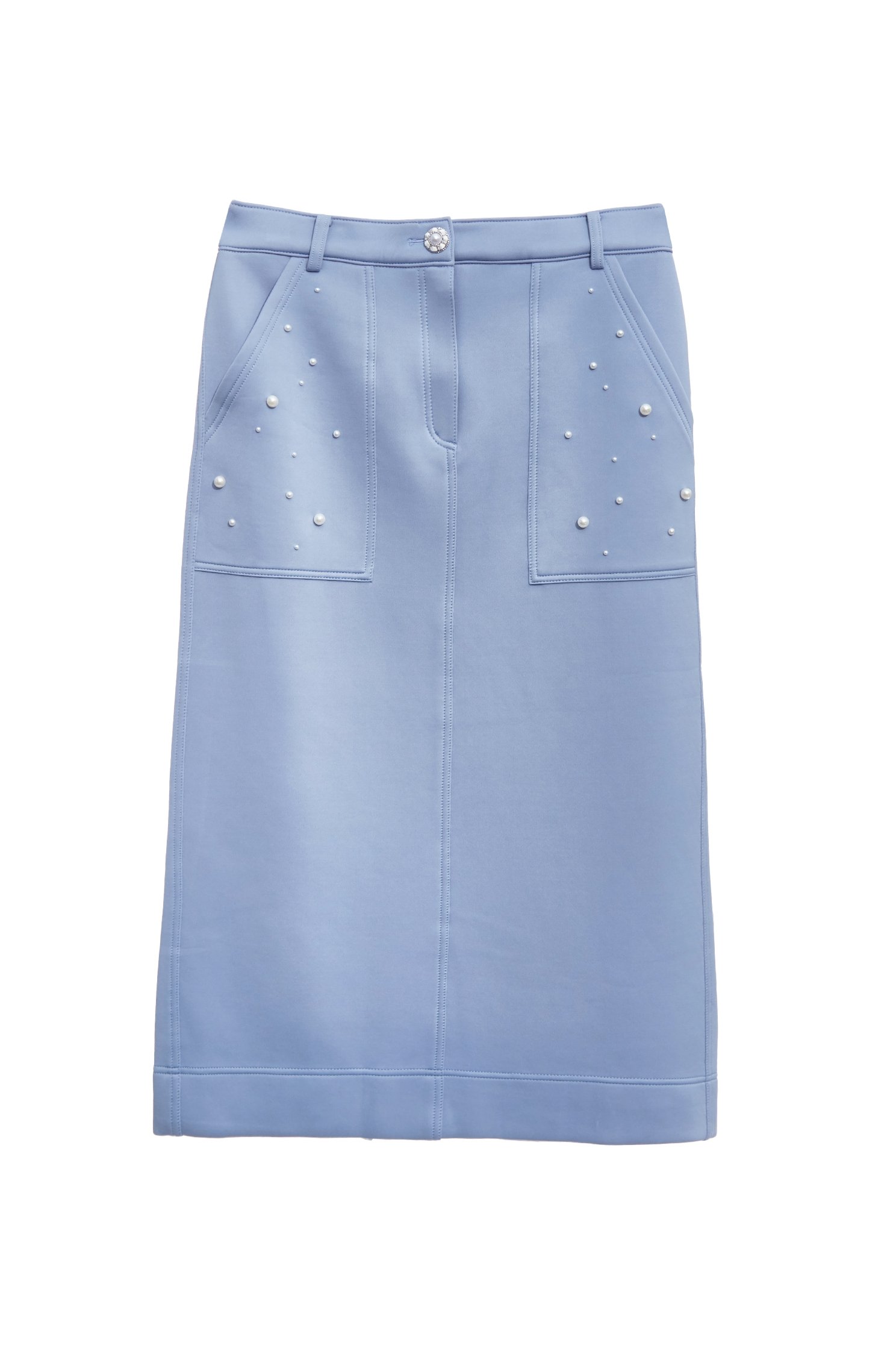 Pearl Detail Maxi SkirtPearl Detail Maxi Skirt,Embroidered,Season (SS) Look,pearl,Midi skirts