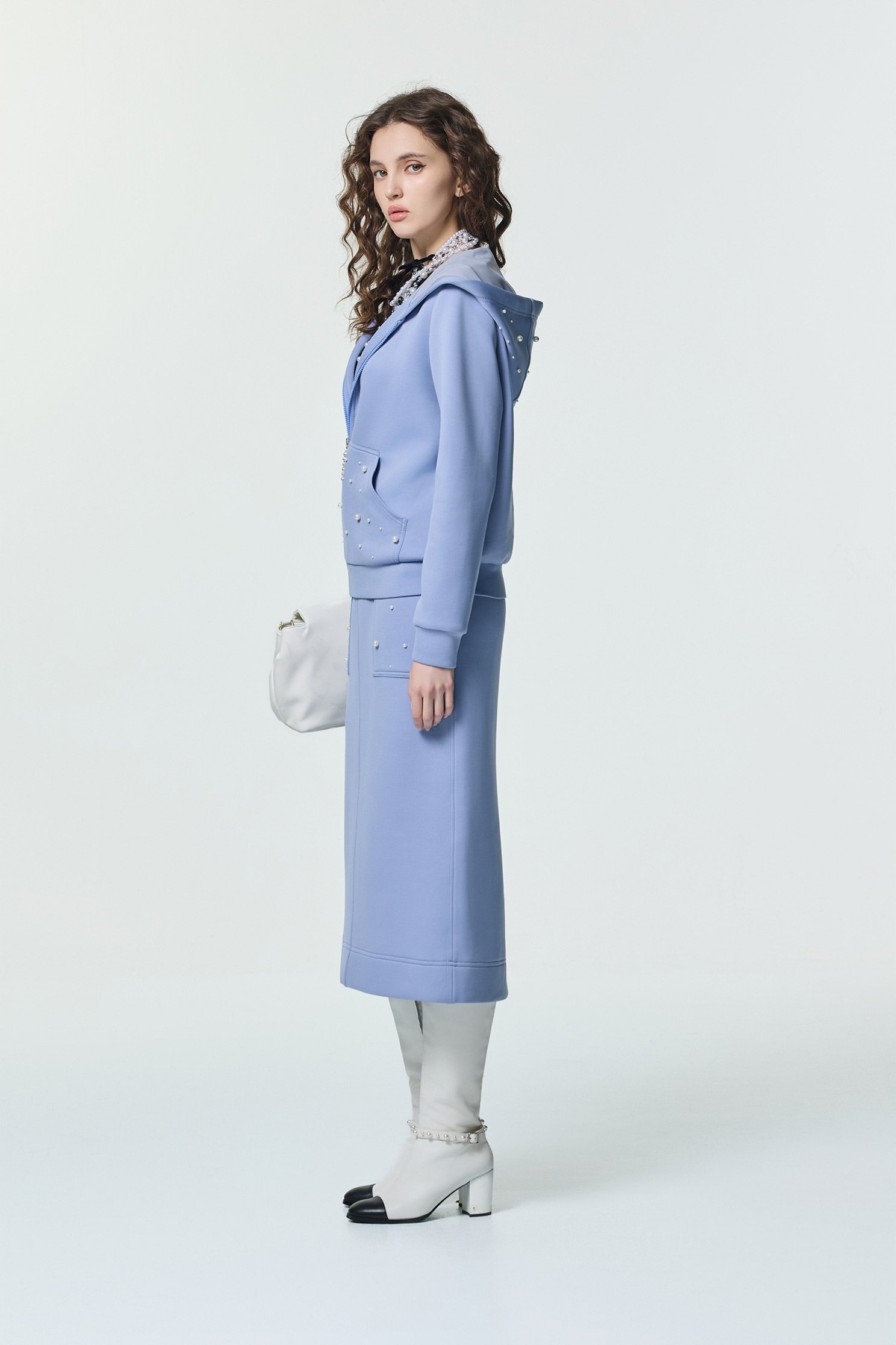 Pearl Detail Maxi SkirtPearl Detail Maxi Skirt,Embroidered,Season (SS) Look,pearl,Midi skirts