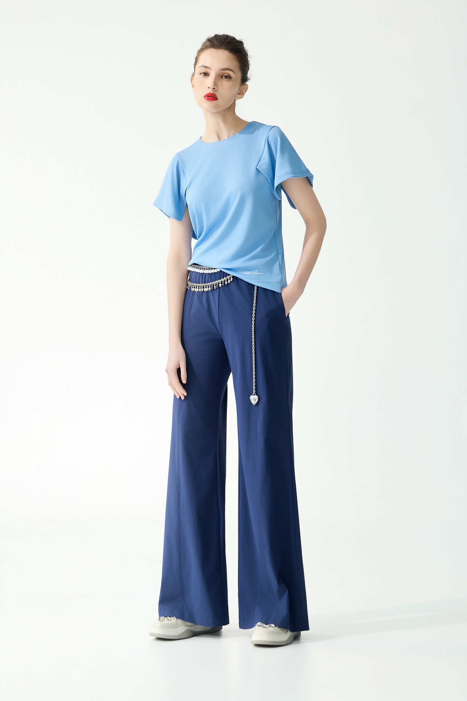Collagen Casual Wide Leg PantsCollagen Casual Wide Leg Pants,Embroidered,Culottes,Season (SS) Look,pants